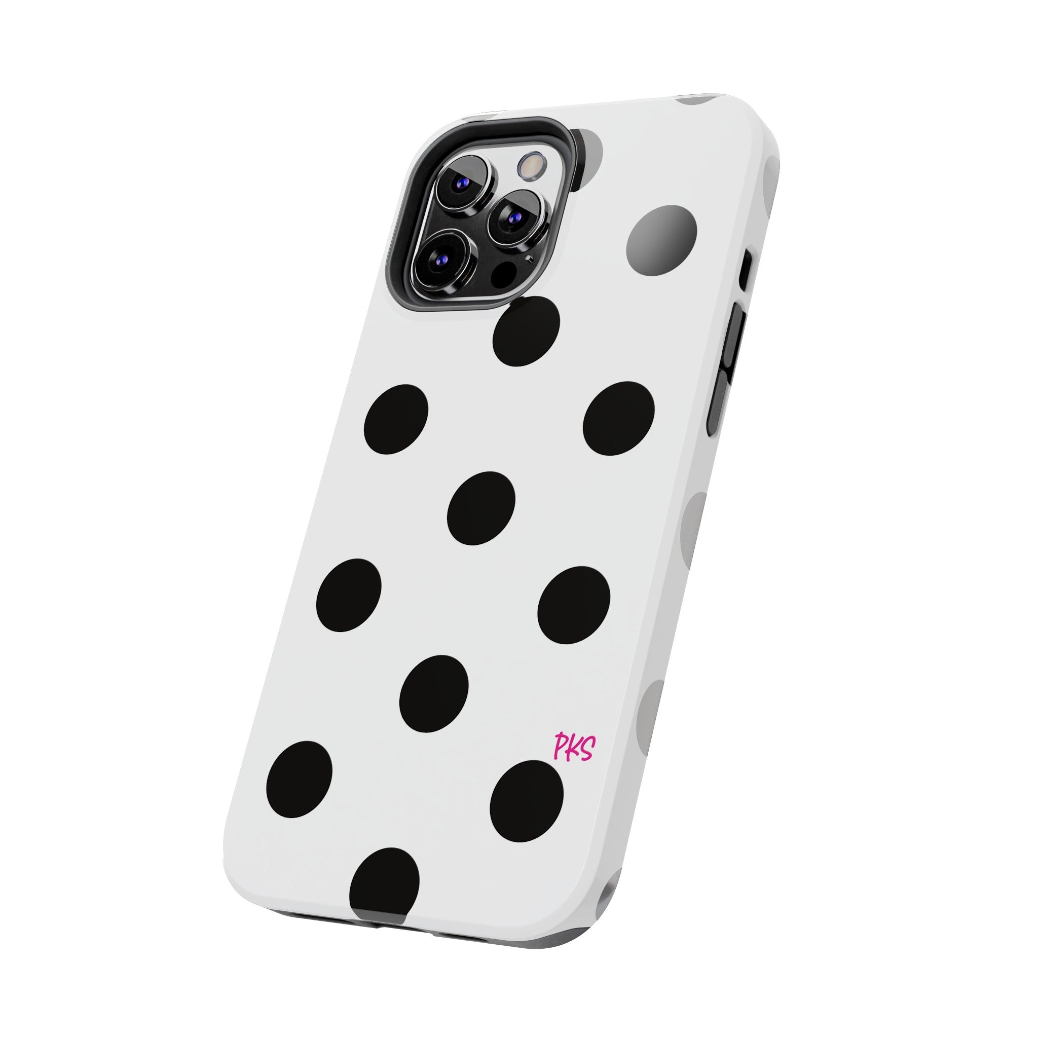 Black and White Polka Dot Celebration Tough Phone Case