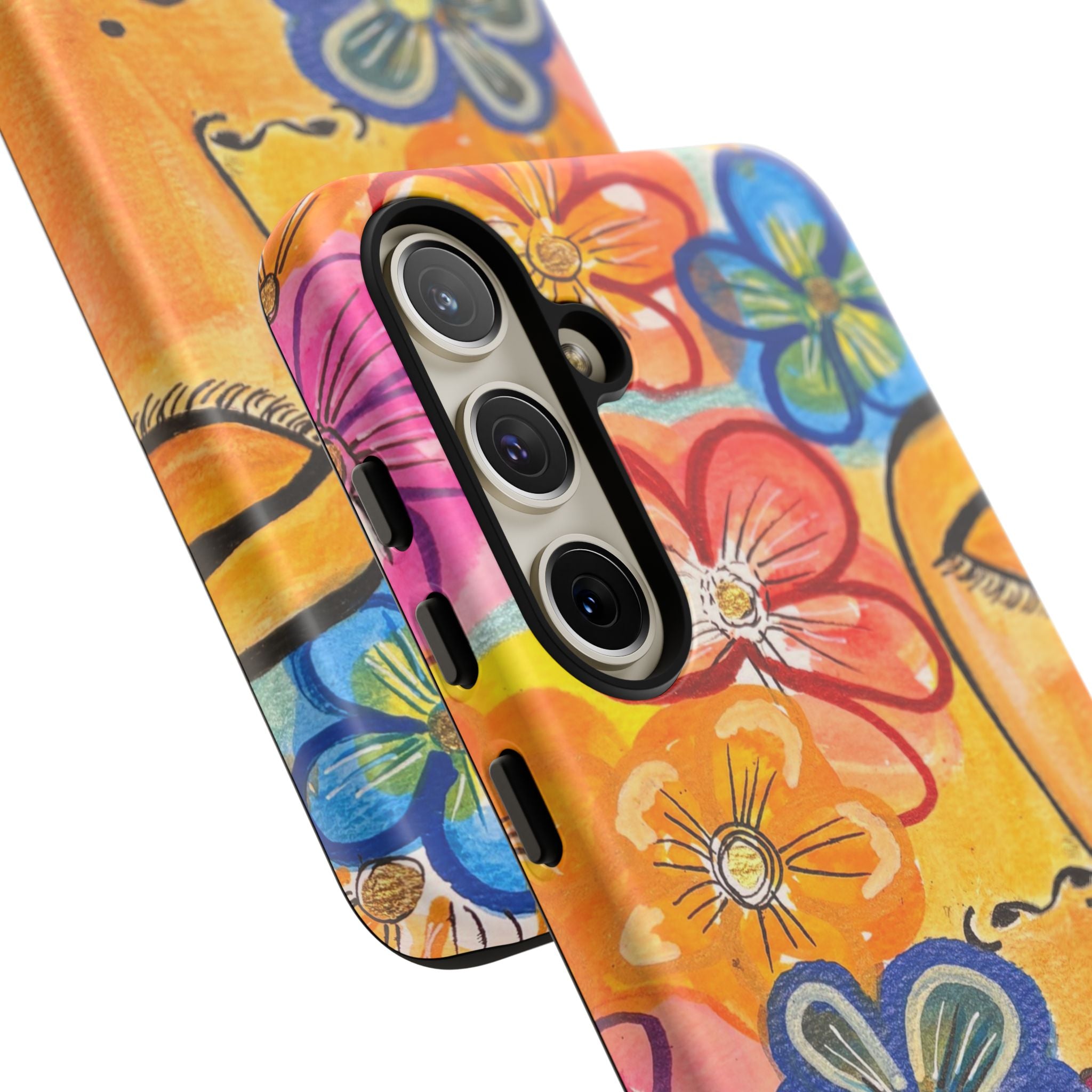 La Tour Collections Presents Allegrah - A Colorful Floral Tough Phone Case - The ULTIMATE Protection for your Phone