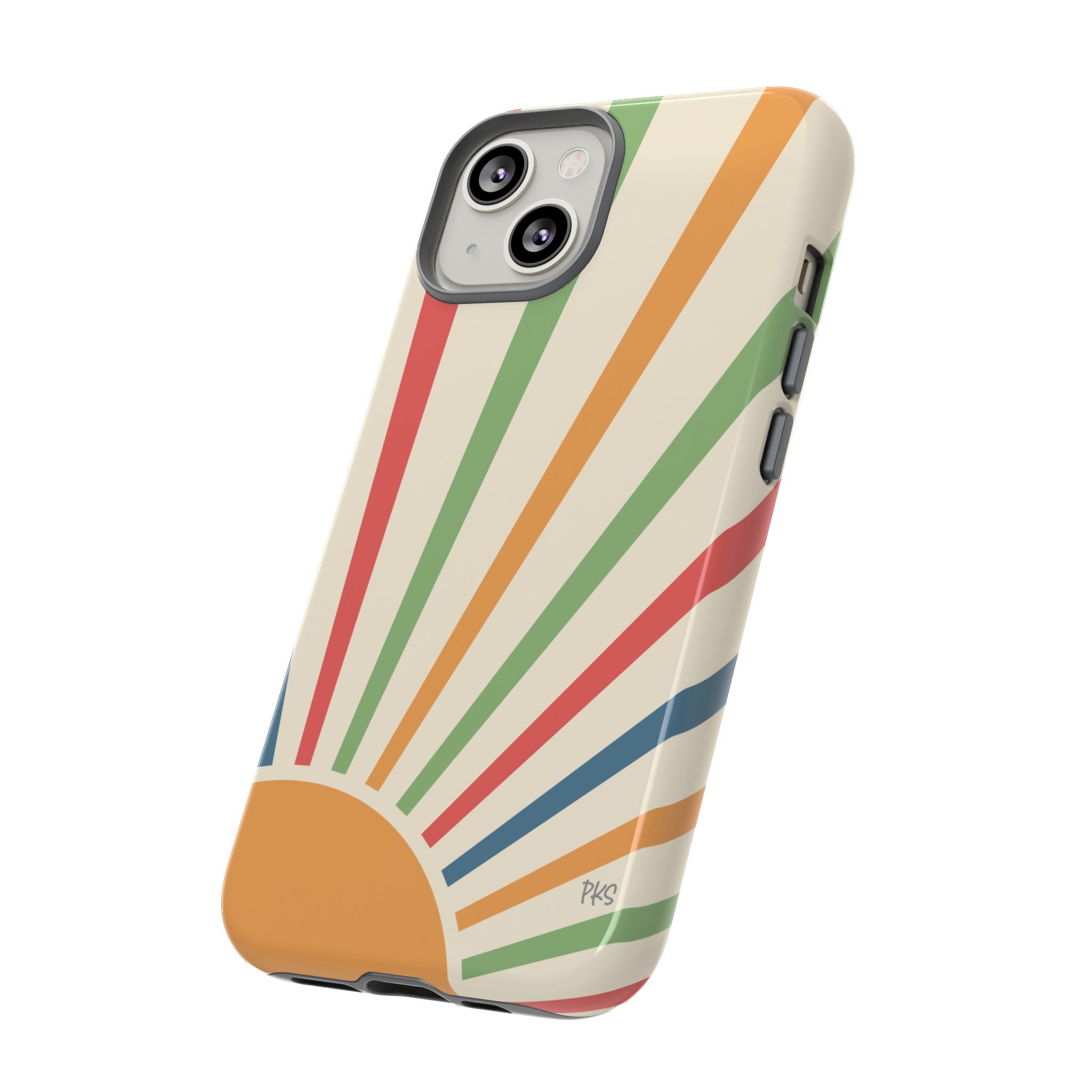 SunSpray Phone Case, Colorful~Retro Chic Style