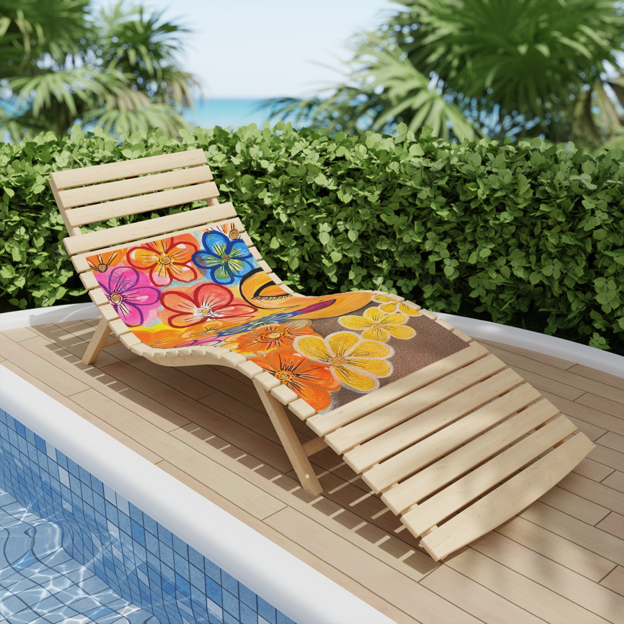La Tour Collections introduces Allegrah, Vibrant Floral Beach Towel