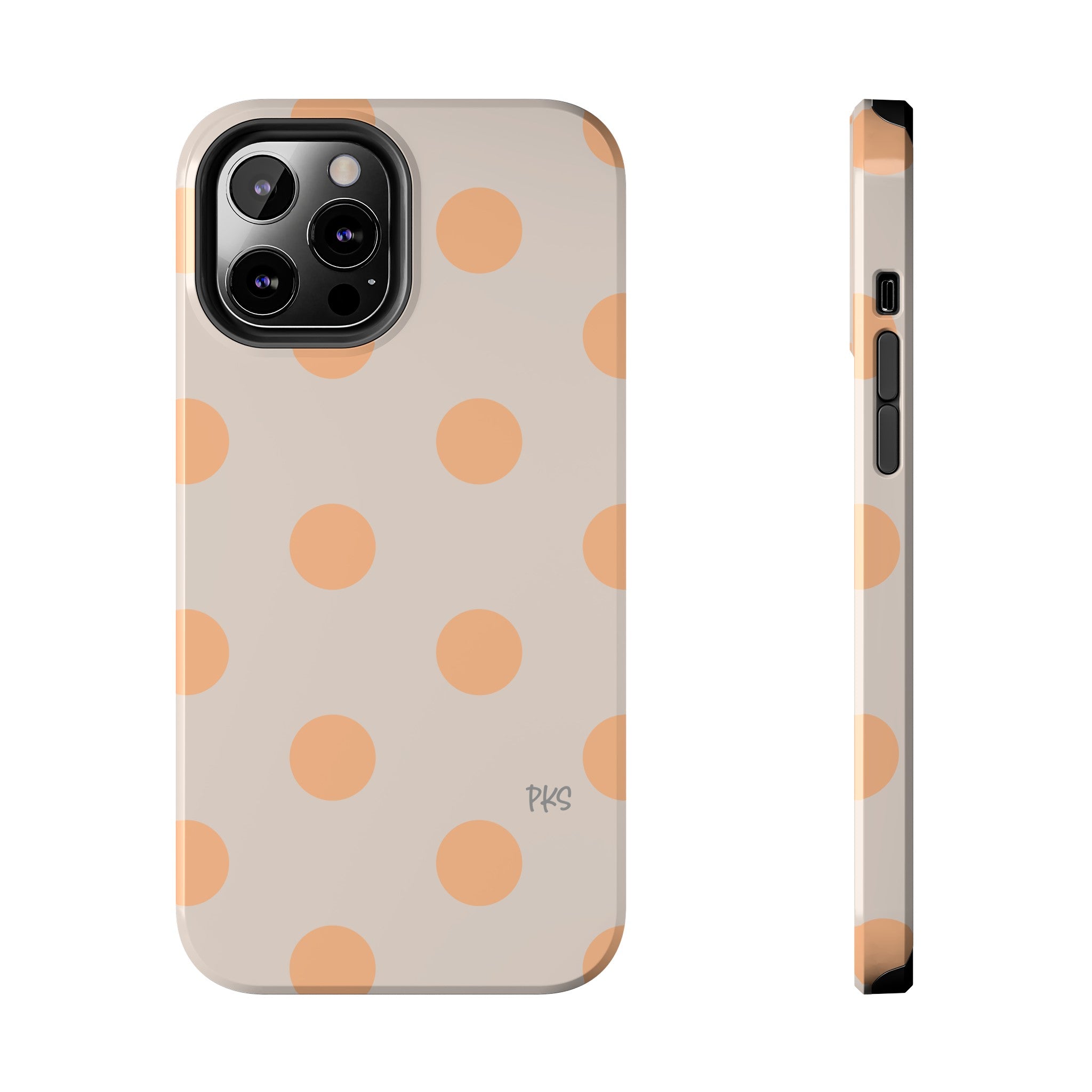 Peaches and Cream Polka Dot Celebration Tough Phone Cases