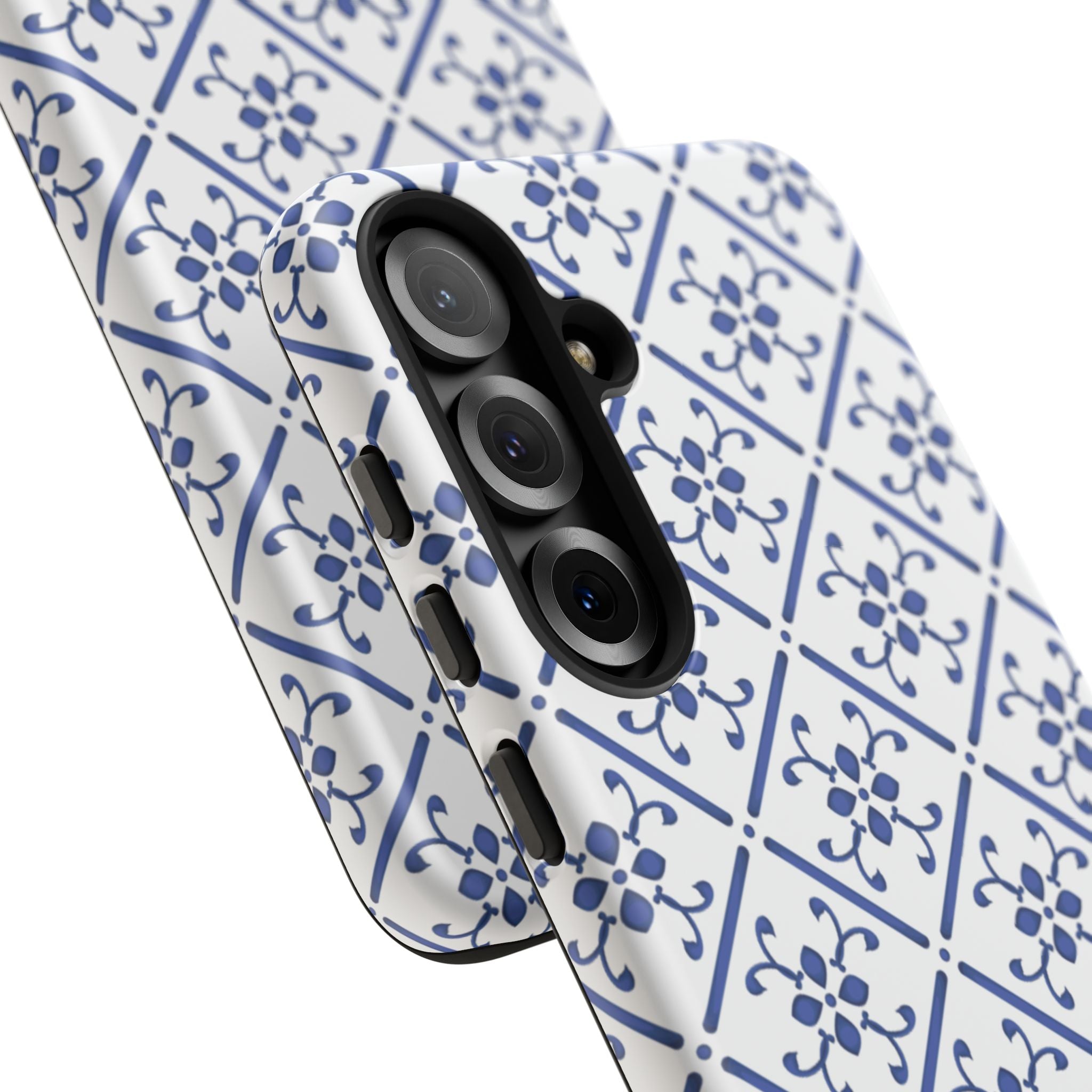 Mediterranean Blue Tile Tough Phone Case