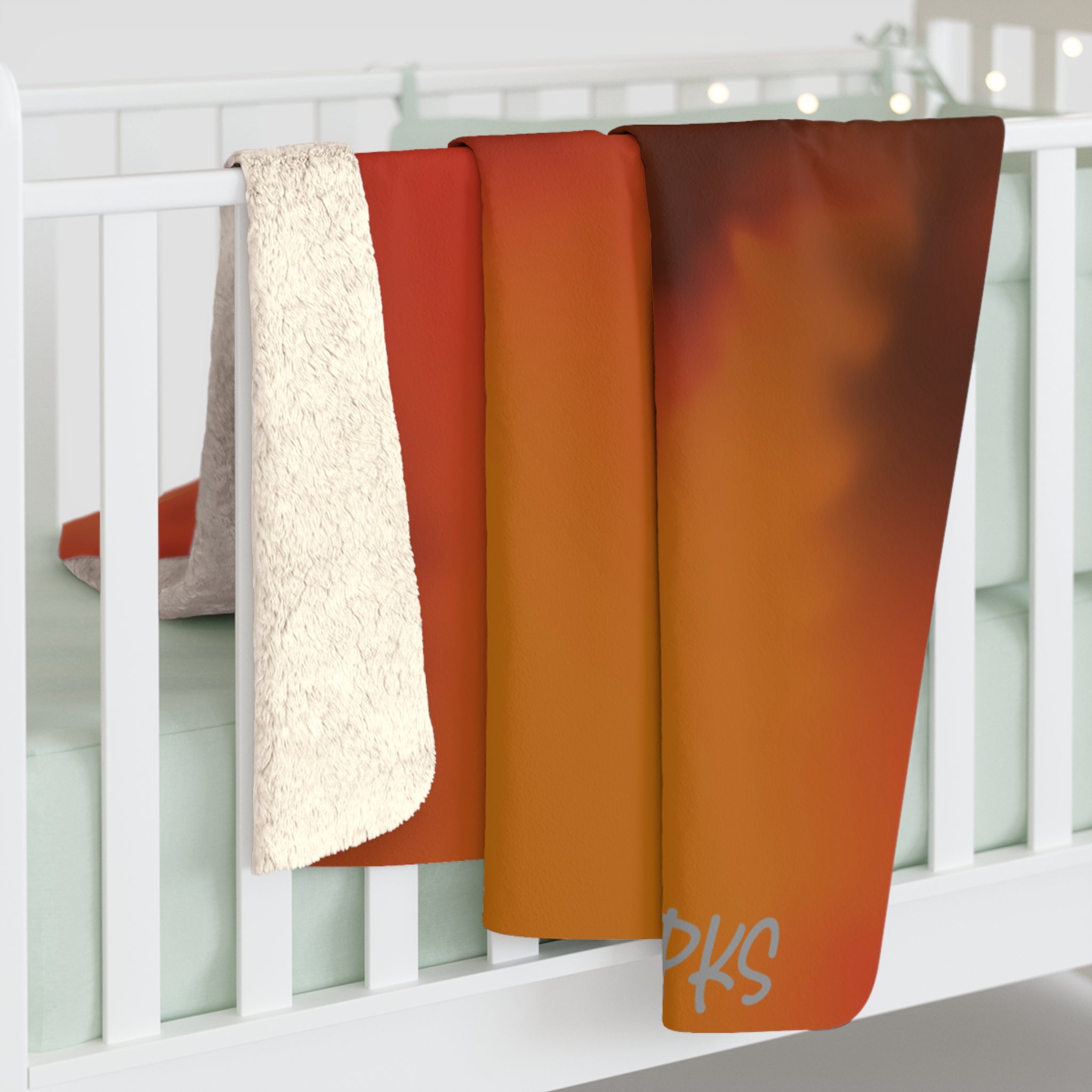 Autumn Fire Sherpa Fleece Blanket