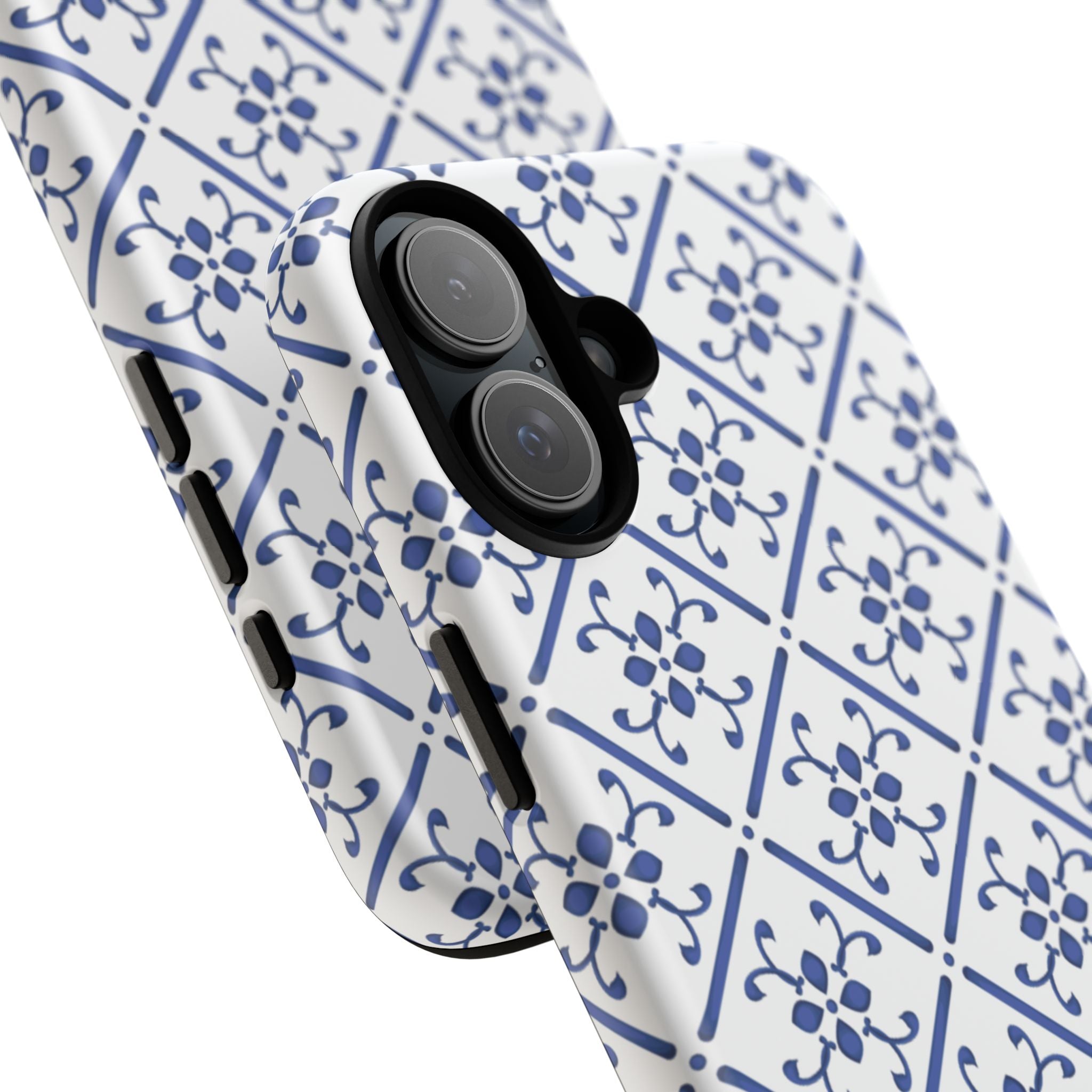 Mediterranean Blue Tile Tough Phone Case