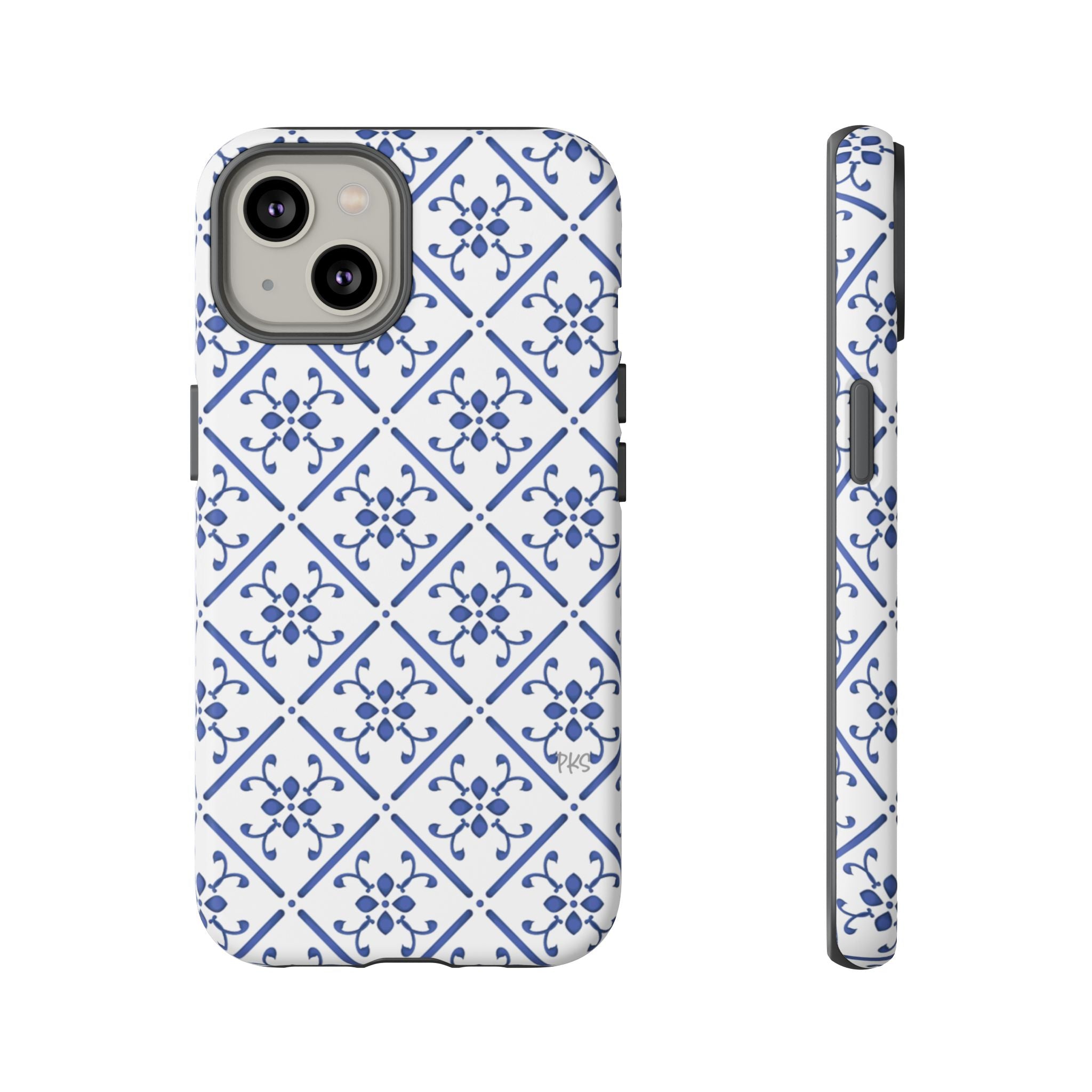 Mediterranean Blue Tile Tough Phone Case