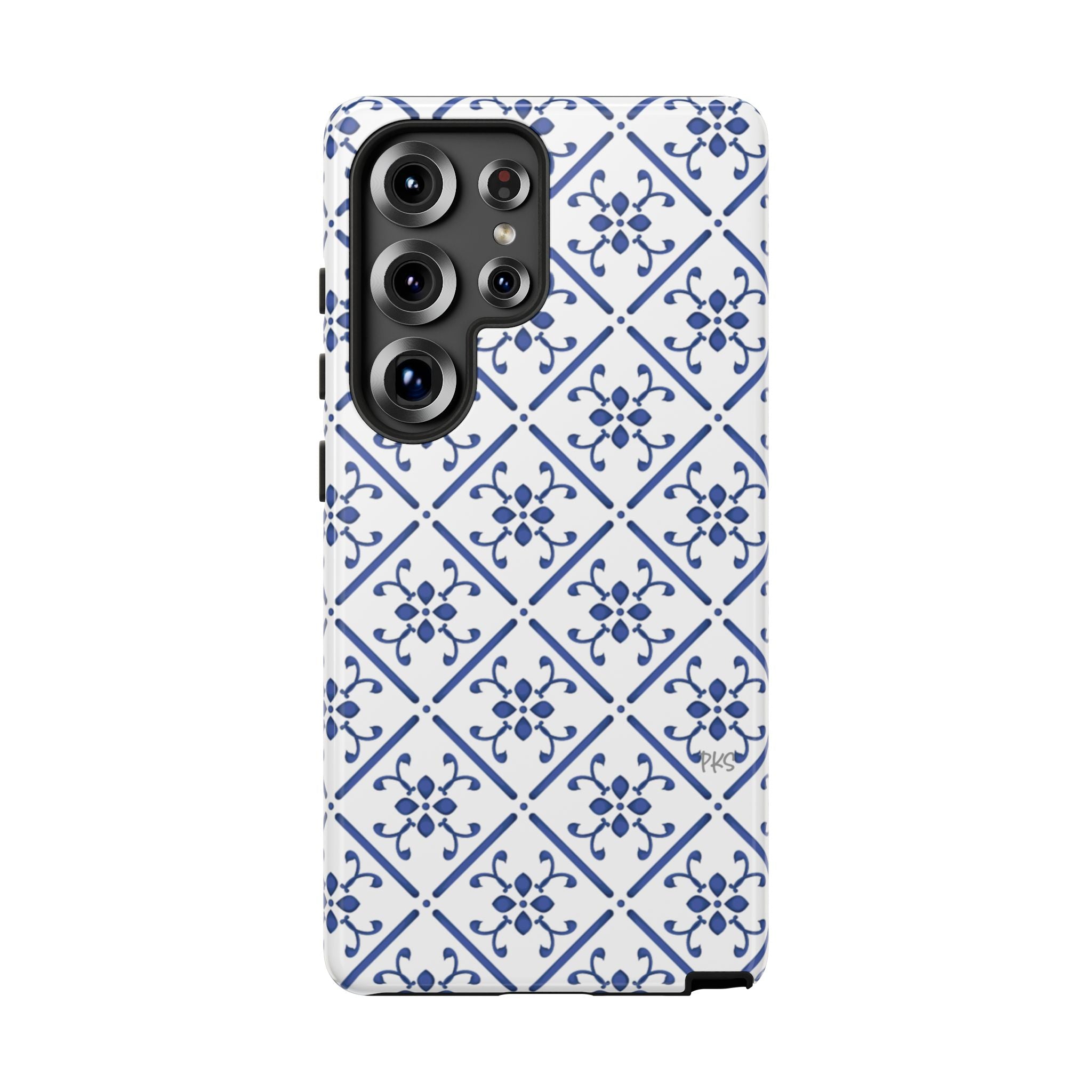 Mediterranean Blue Tile Tough Phone Case