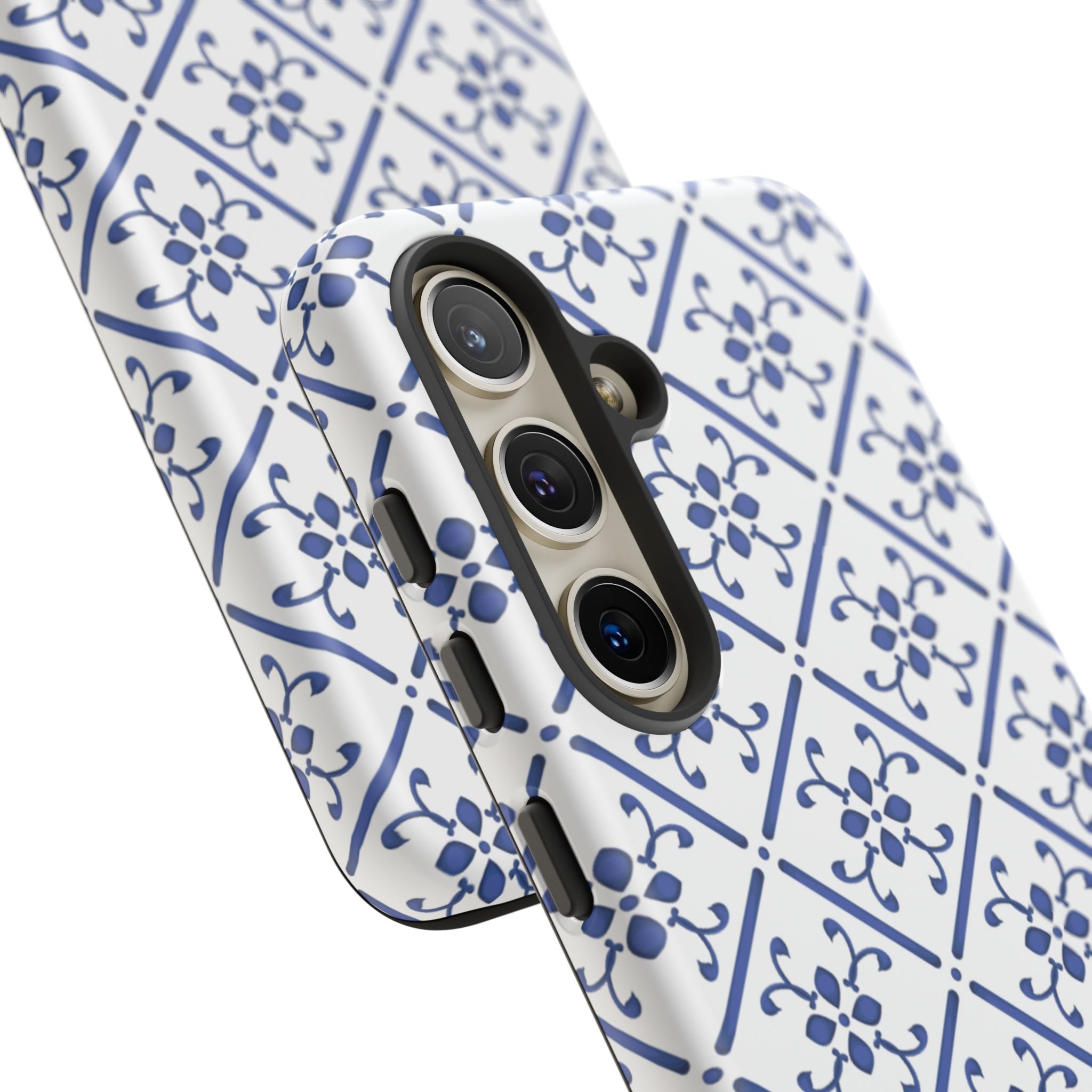 Mediterranean Blue Tile Tough Phone Case