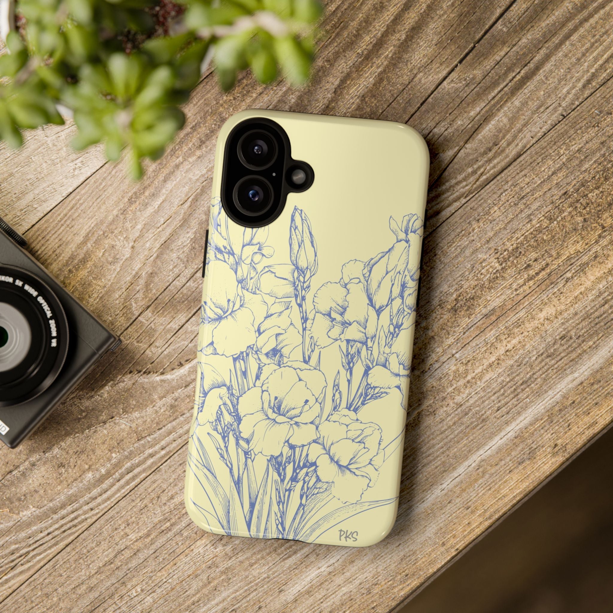 Garden in Blue Phone Case - Tough Phone Case