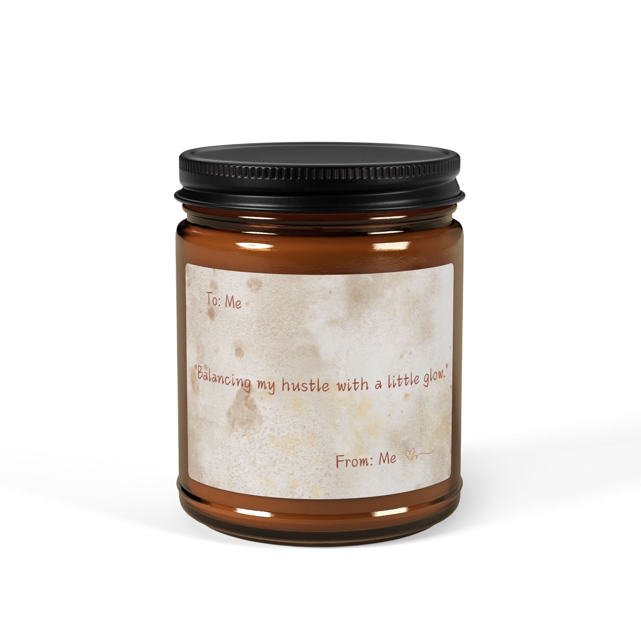Balancing My Hustle with a Little Glow (Multi-Size, Amber Jar)