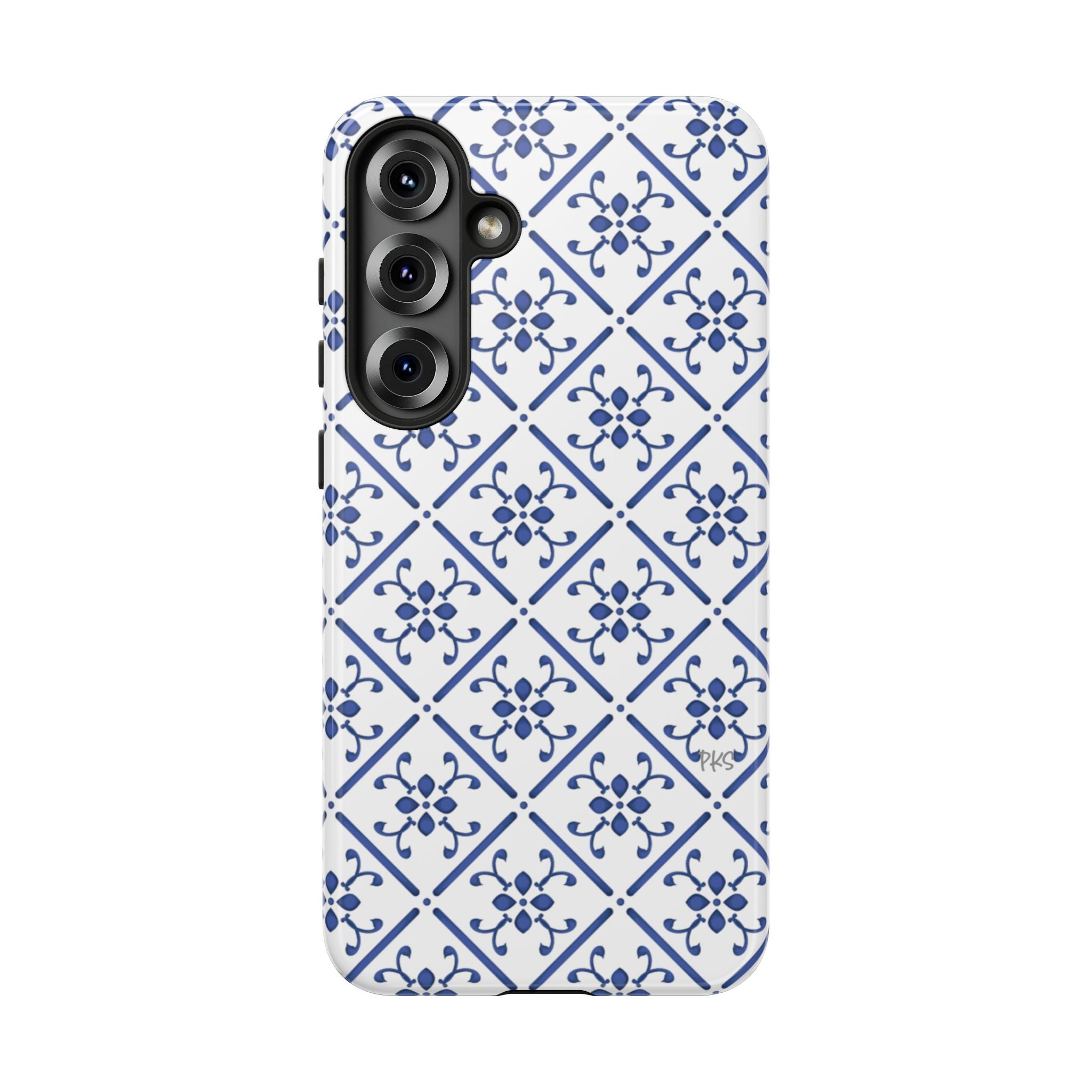 Mediterranean Blue Tile Tough Phone Case