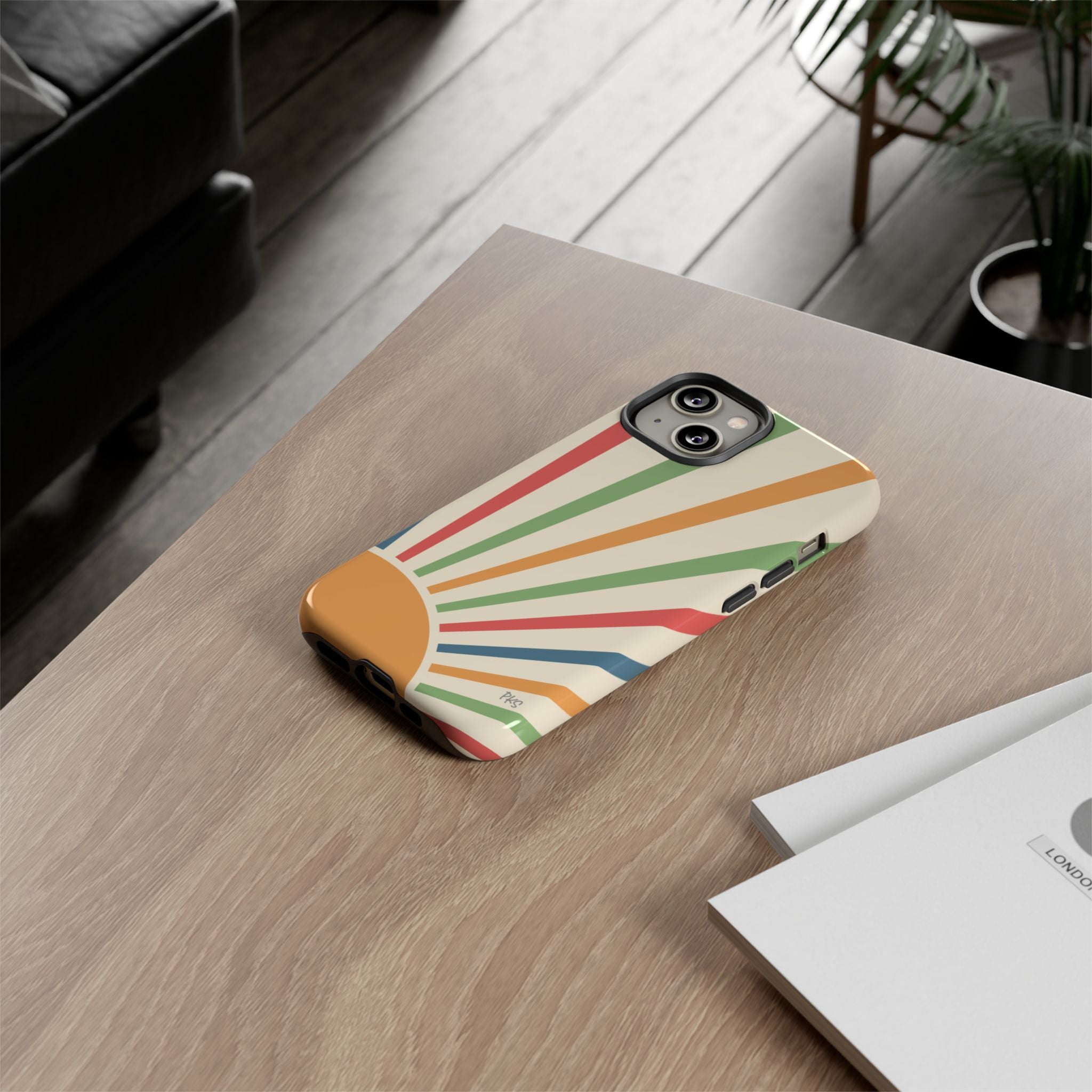 SunSpray Phone Case, Colorful~Retro Chic Style