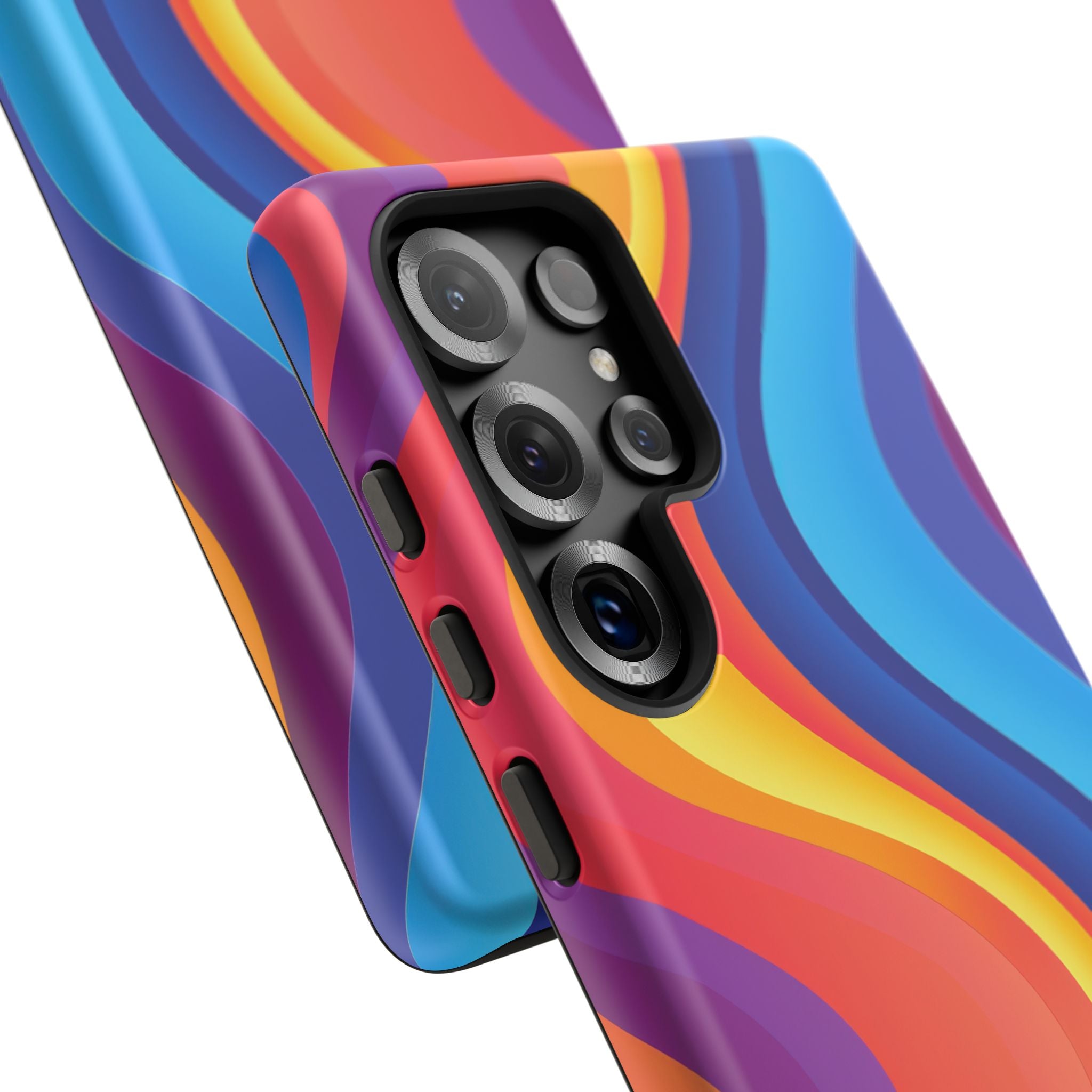 Colorful Wave Phone Case, Vibrant Phone Cover -Trendy Mobile