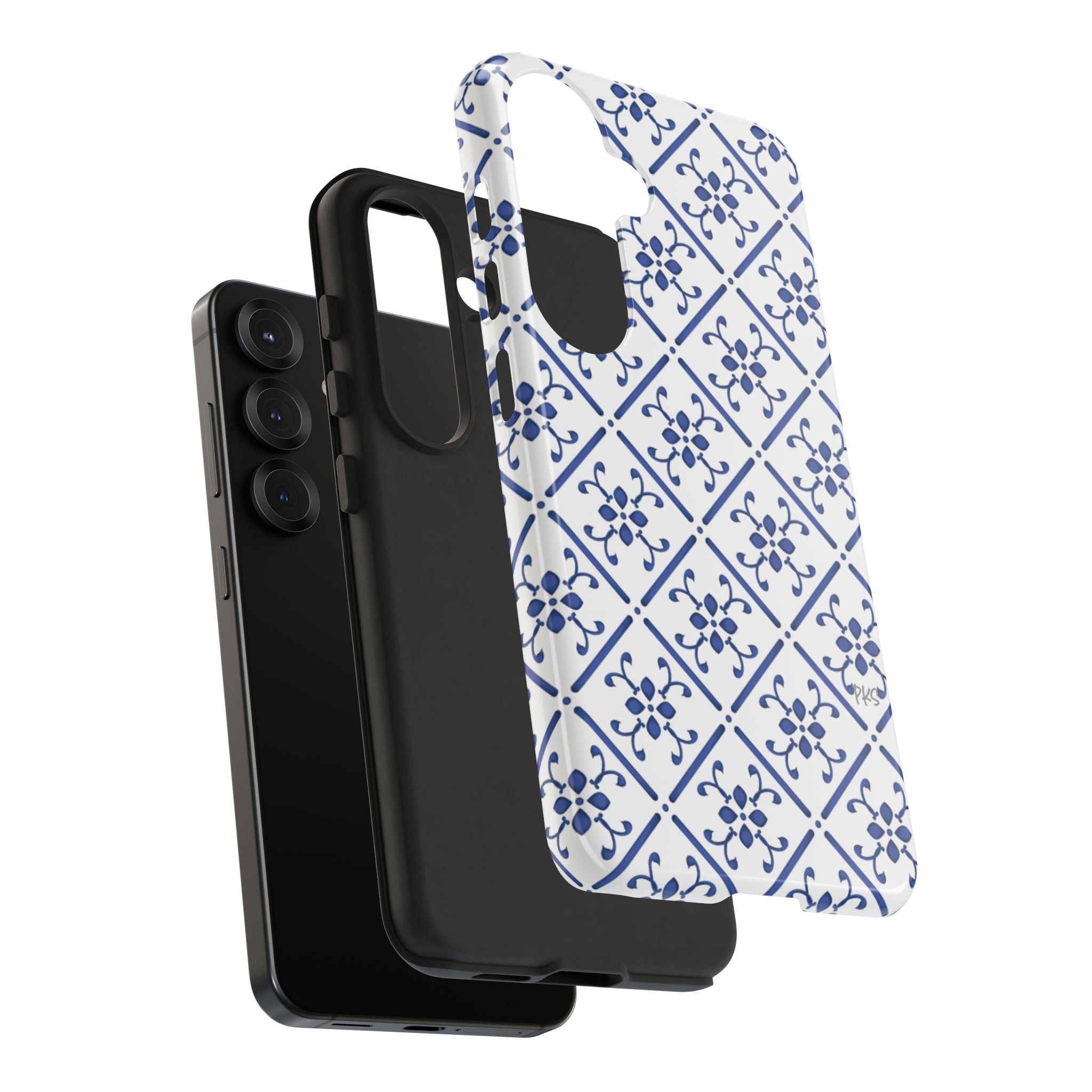 Mediterranean Blue Tile Tough Phone Case