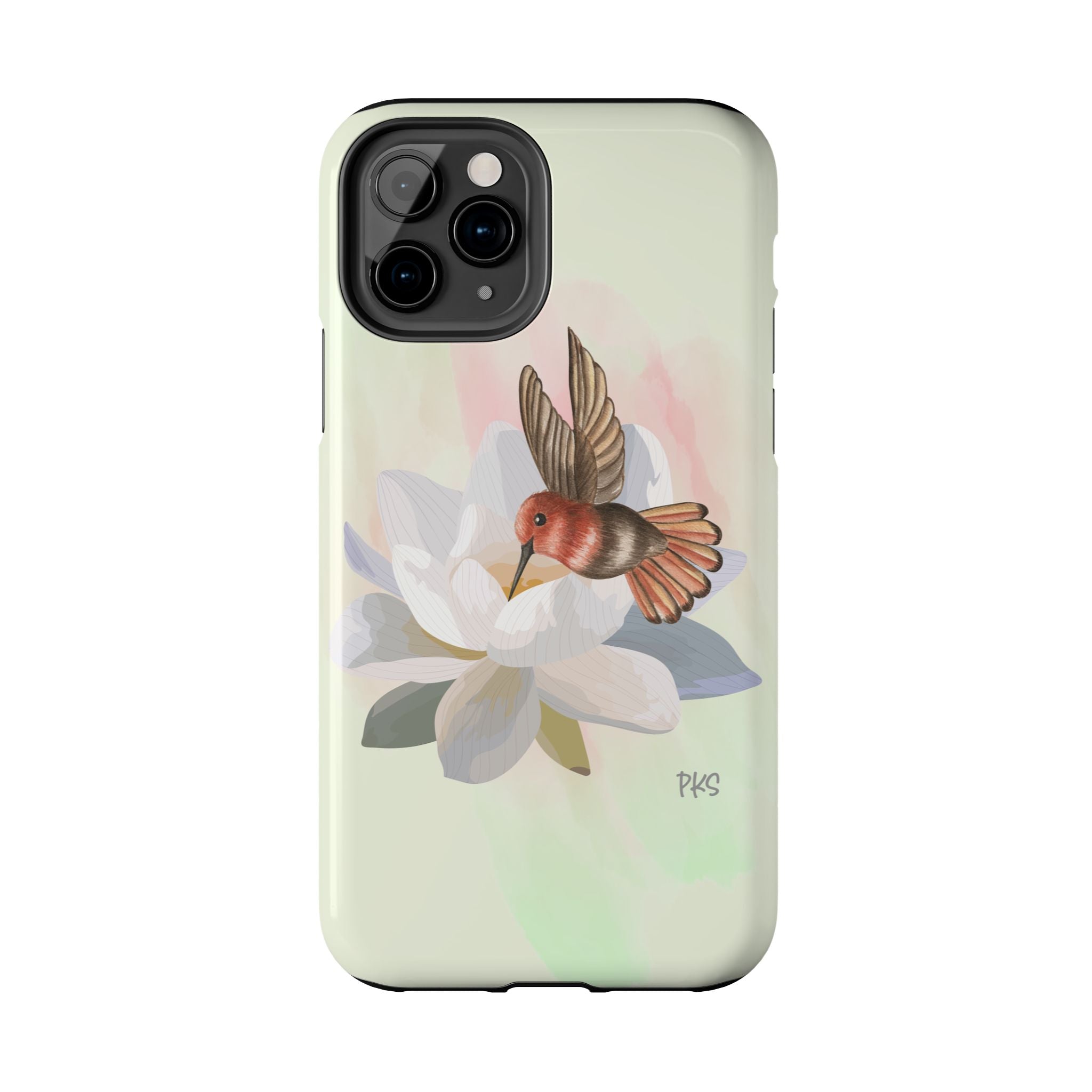 Hummingbird and the Waterlily Tough Phone Cases