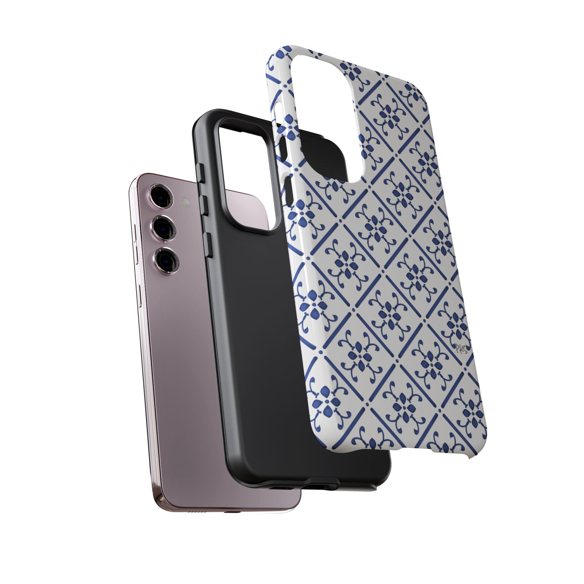 Mediterranean Blue Tile Tough Phone Case