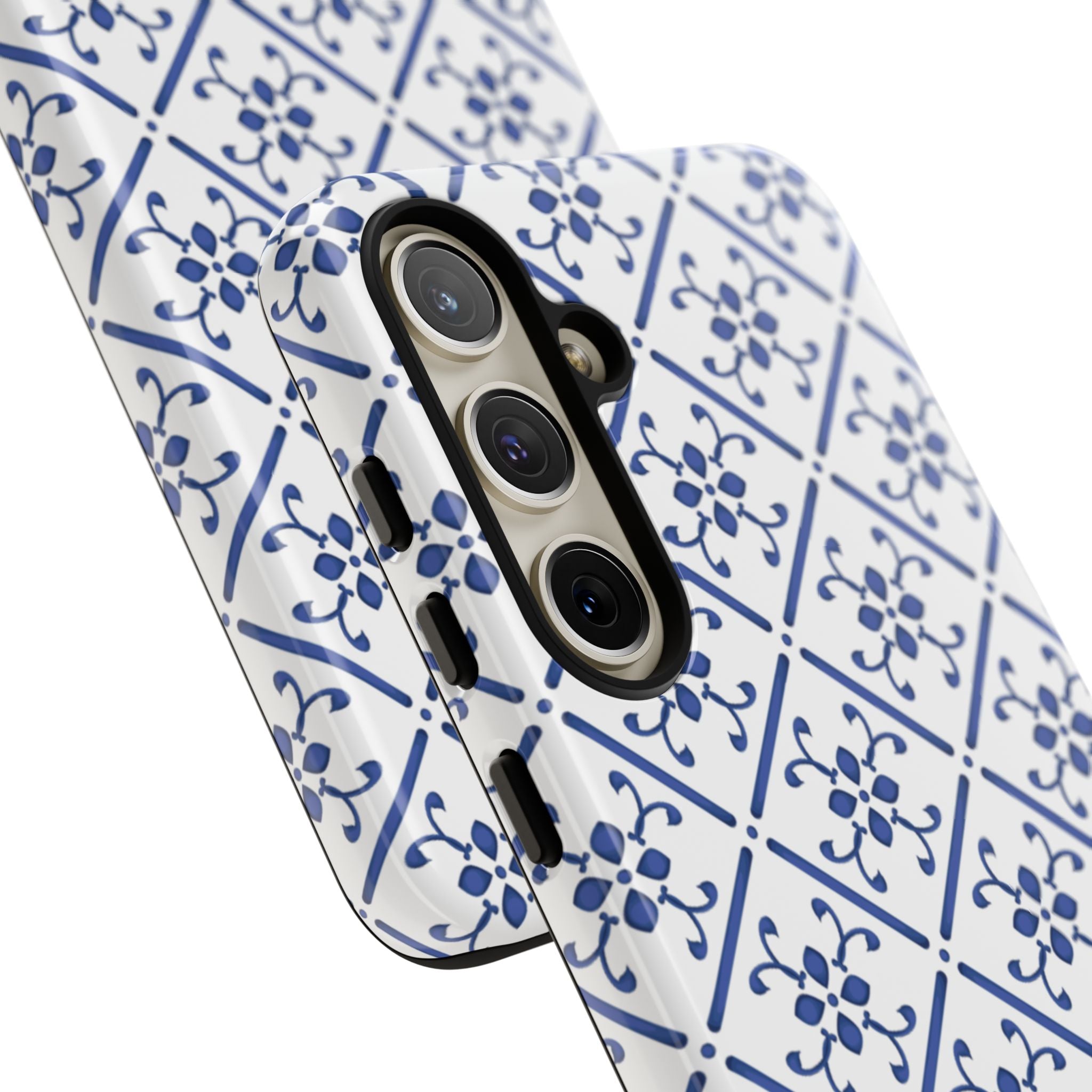 Mediterranean Blue Tile Tough Phone Case