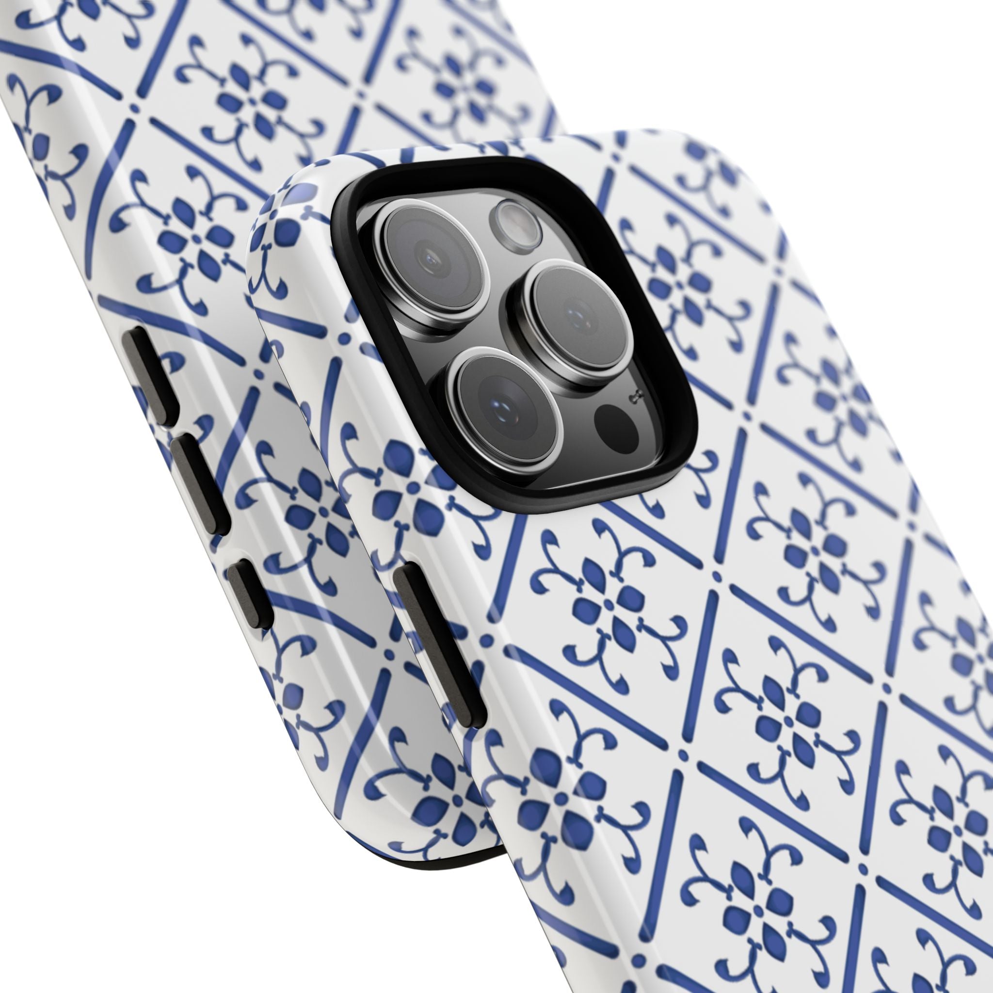 Mediterranean Blue Tile Tough Phone Case