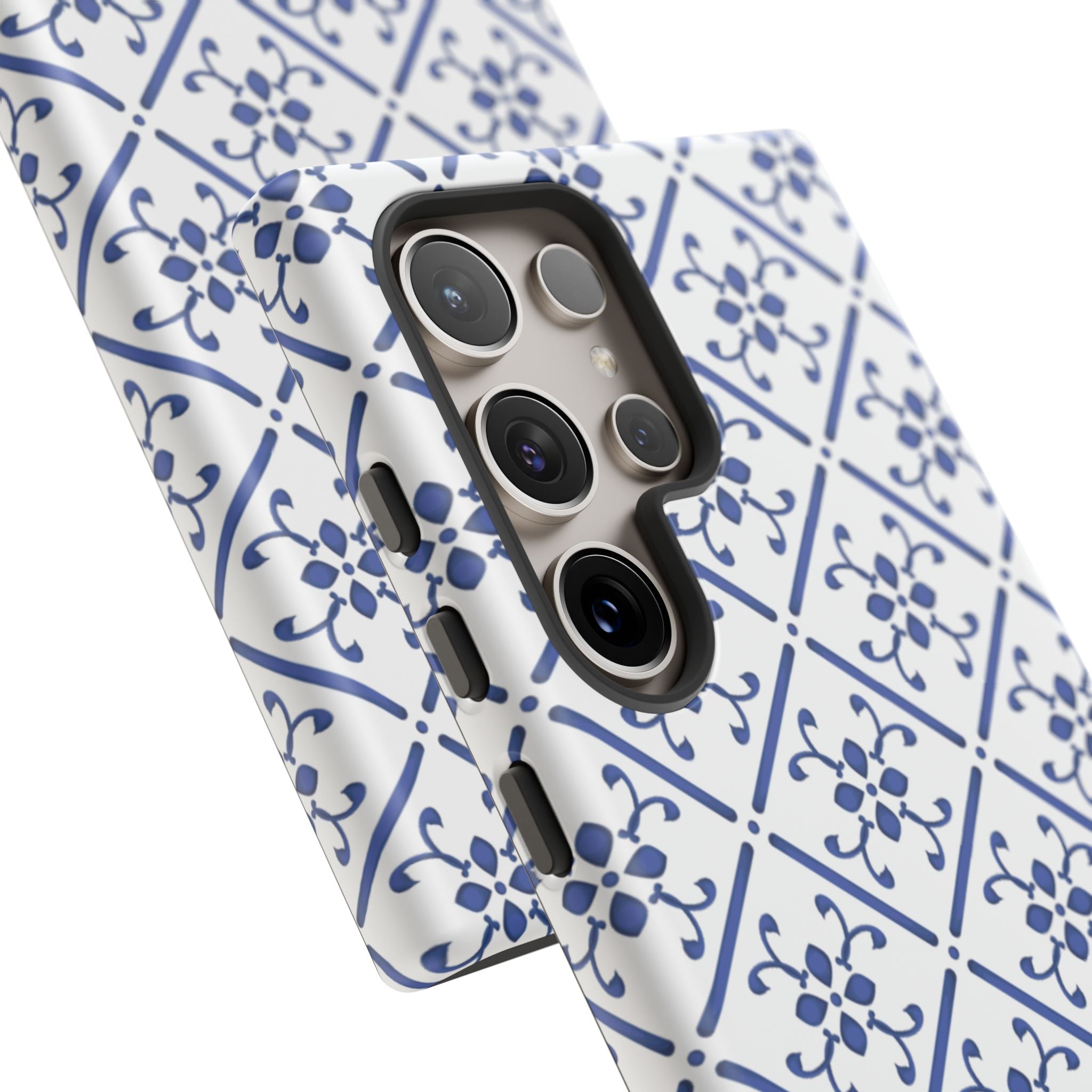 Mediterranean Blue Tile Tough Phone Case