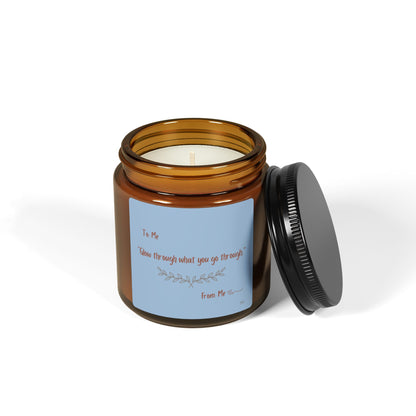 Glow Through What you go Through Scented Soy Candle (Multi-Size, Amber Jar)