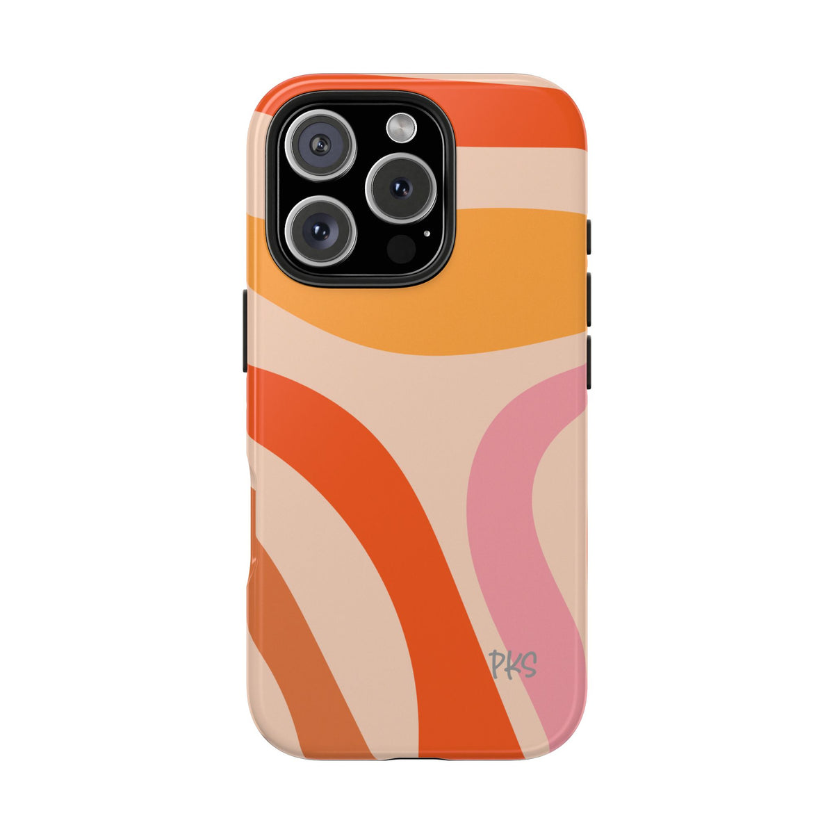 Slow Flow — Colorful Abstract Curves Protective Cover