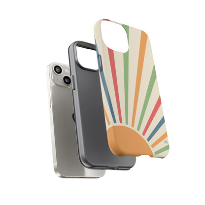 SunSpray Phone Case, Colorful~Retro Chic Style