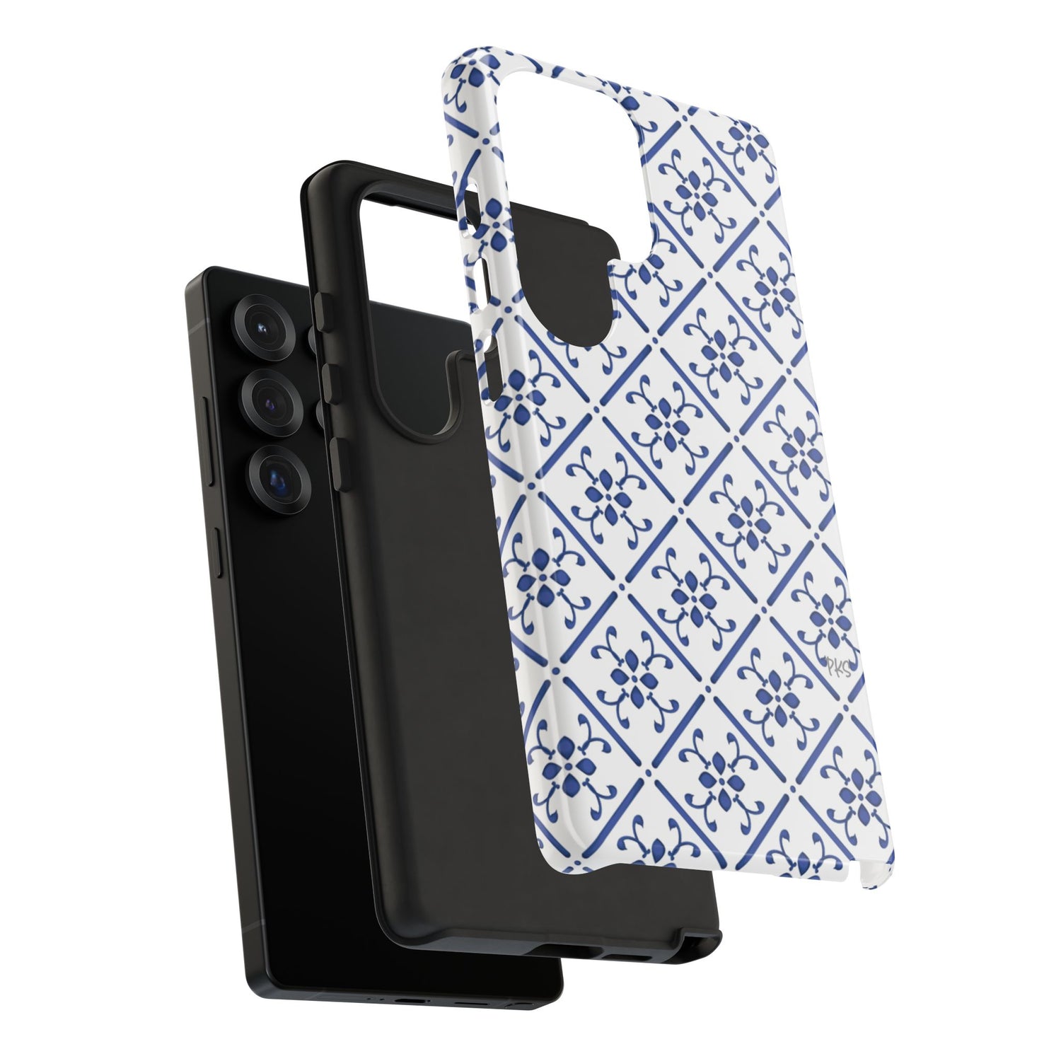 Mediterranean Blue Tile Tough Phone Case