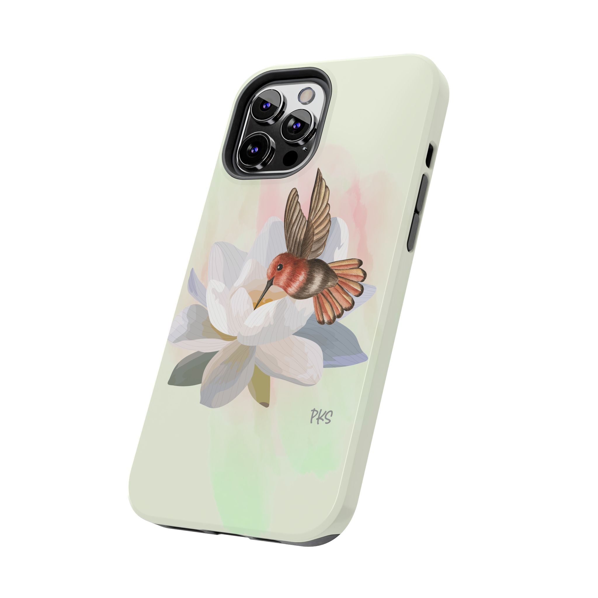 Hummingbird and the Waterlily Tough Phone Cases