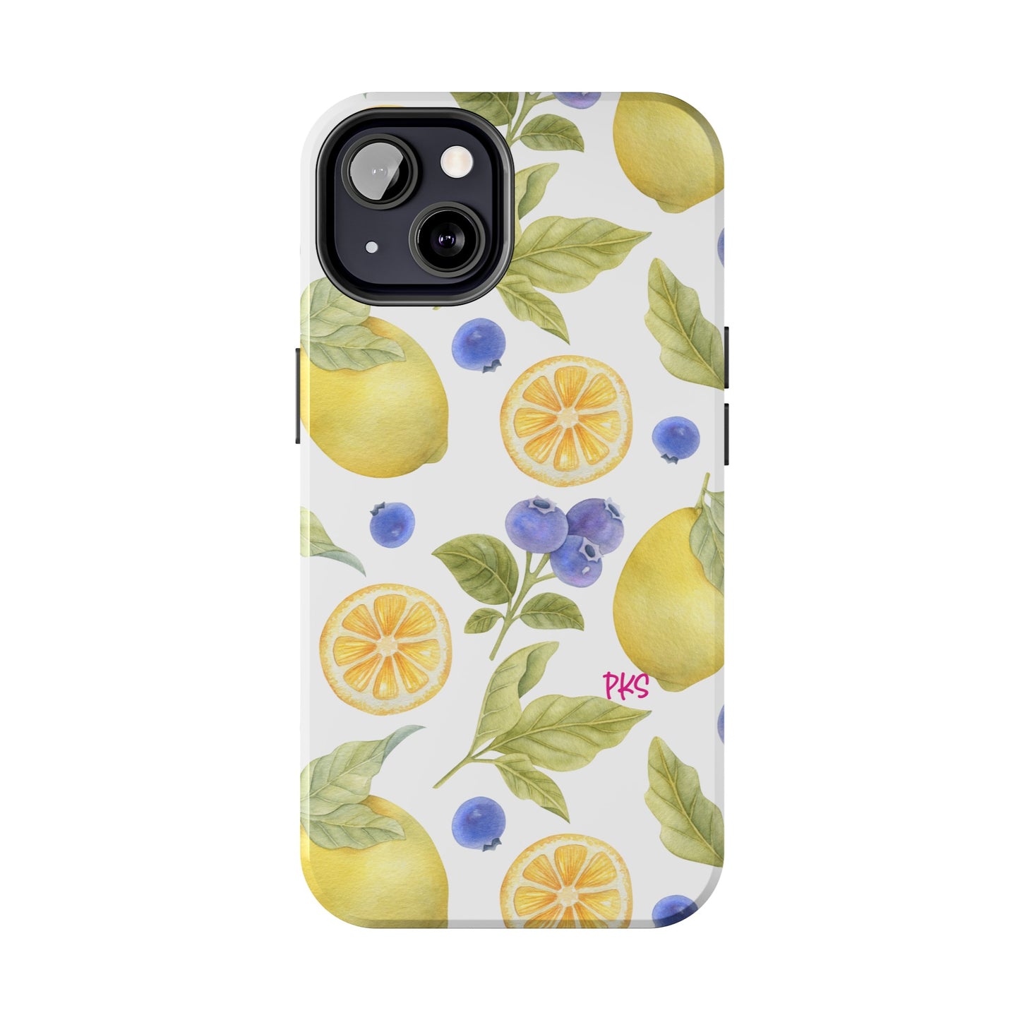 Limoni in Blu Tough Phone Cases