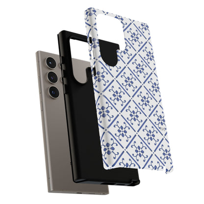 Mediterranean Blue Tile Tough Phone Case