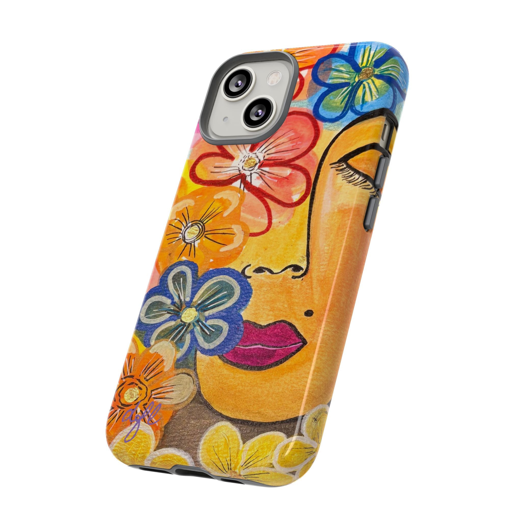 La Tour Collections Presents Allegrah - A Colorful Floral Tough Phone Case - The ULTIMATE Protection for your Phone