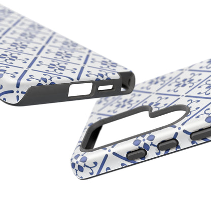 Mediterranean Blue Tile Tough Phone Case