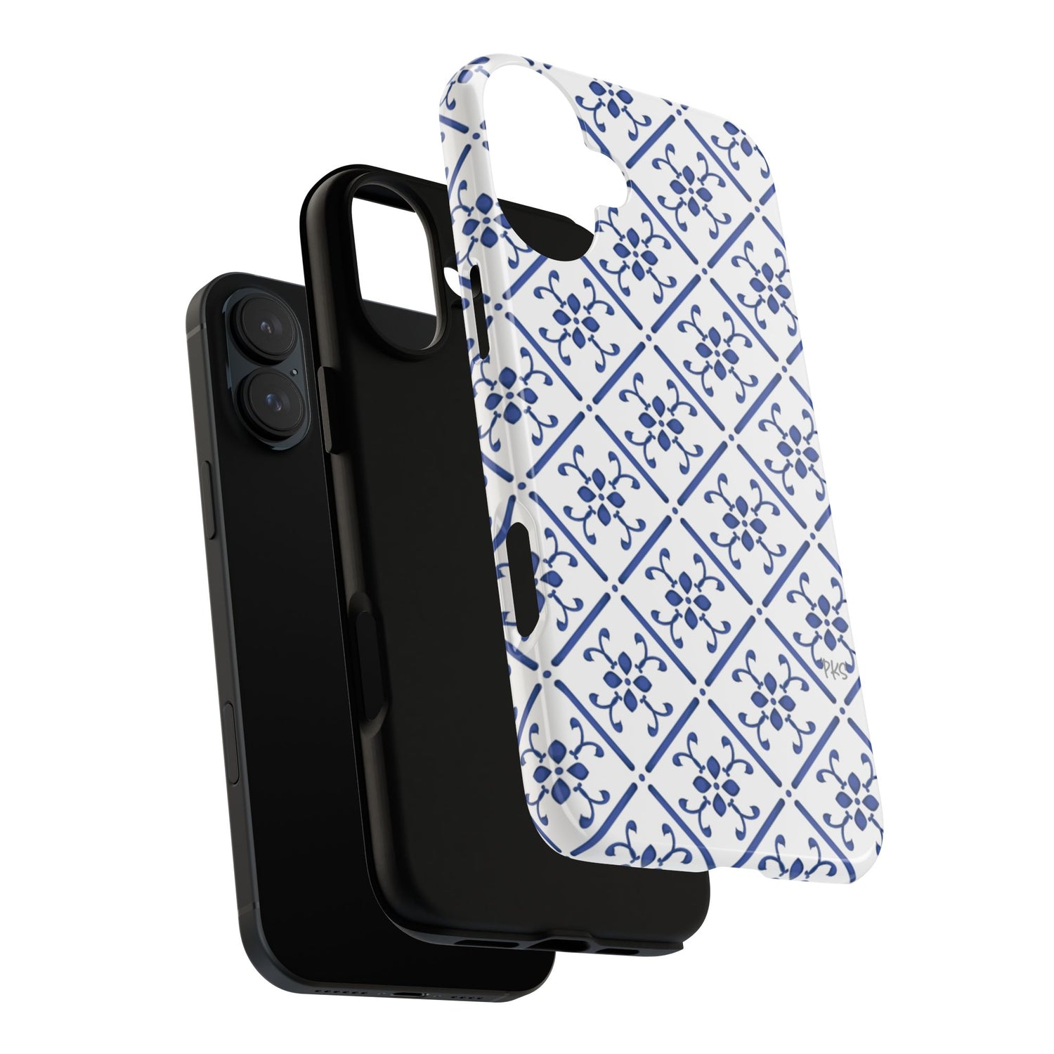 Mediterranean Blue Tile Tough Phone Case