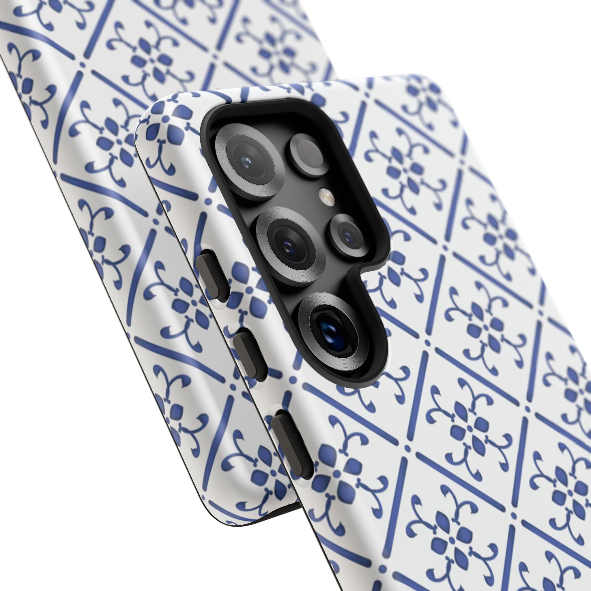 Mediterranean Blue Tile Tough Phone Case