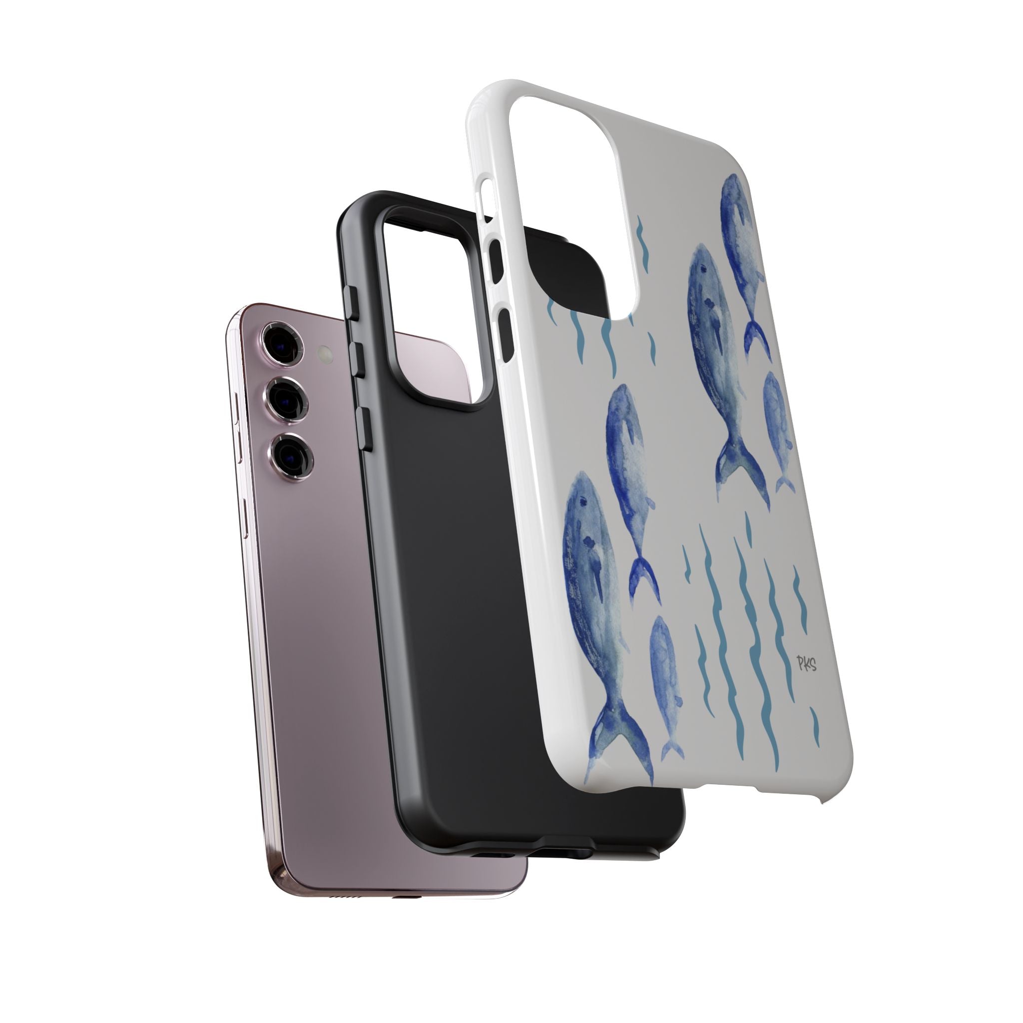 Watercolor Fish Phone Case full of Ocean Vibes Tough Phone Case