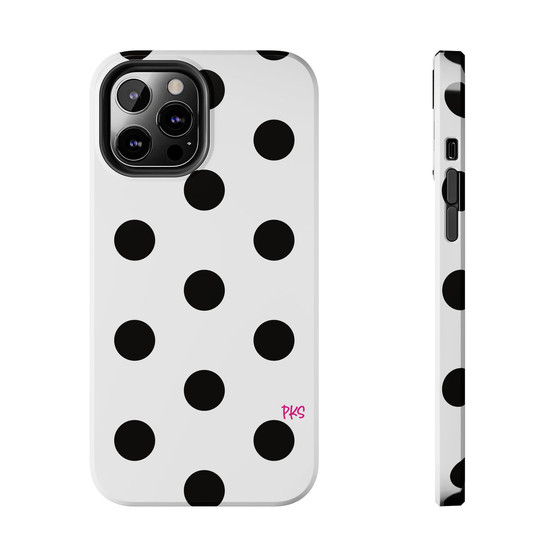 Black and White Polka Dot Celebration Tough Phone Case