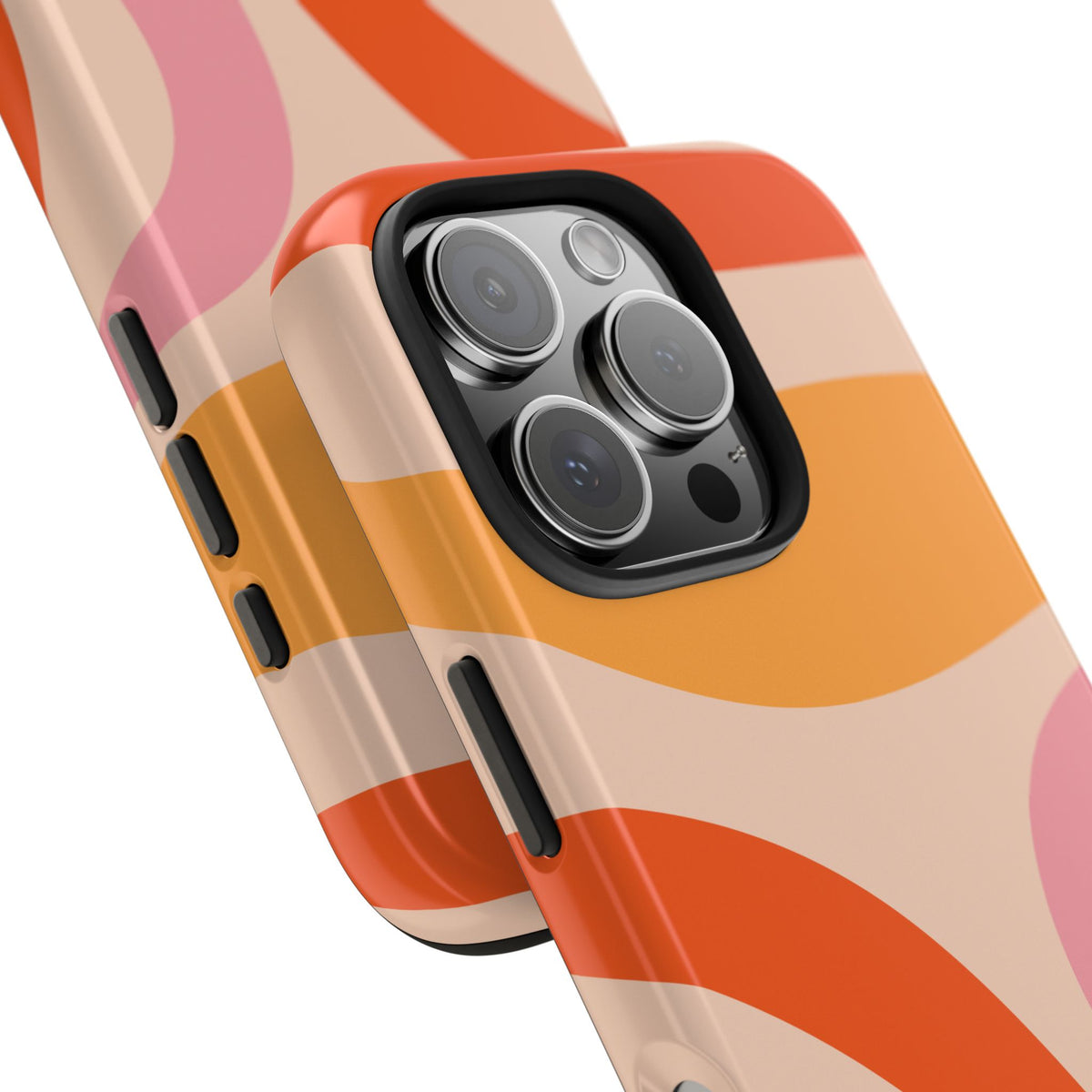 Slow Flow — Colorful Abstract Curves Protective Cover