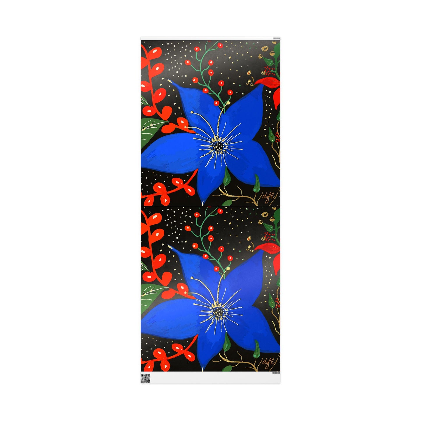 Azure Noel Wrapping Paper by La Tour Collections for PKS