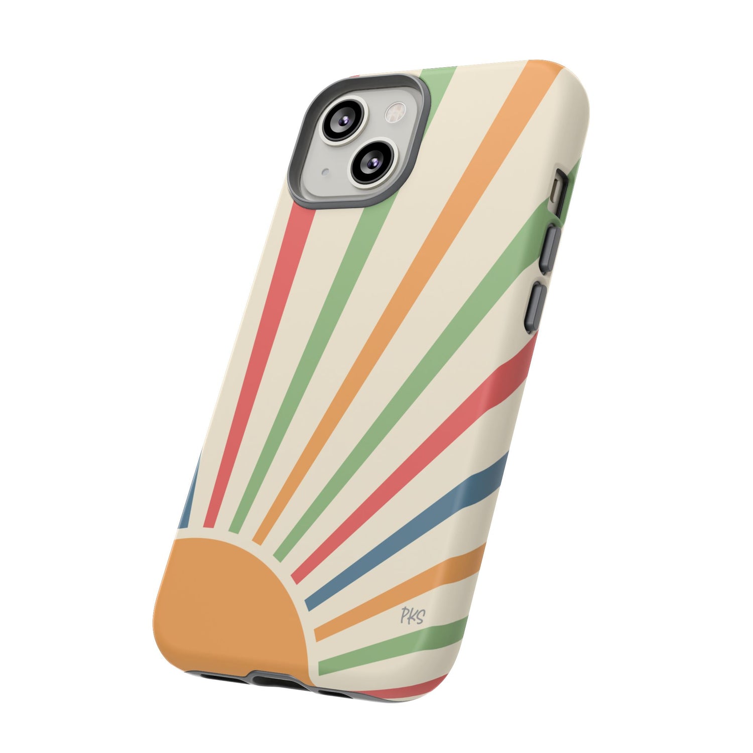 SunSpray Phone Case, Colorful~Retro Chic Style