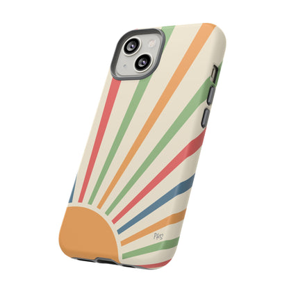 SunSpray Phone Case, Colorful~Retro Chic Style