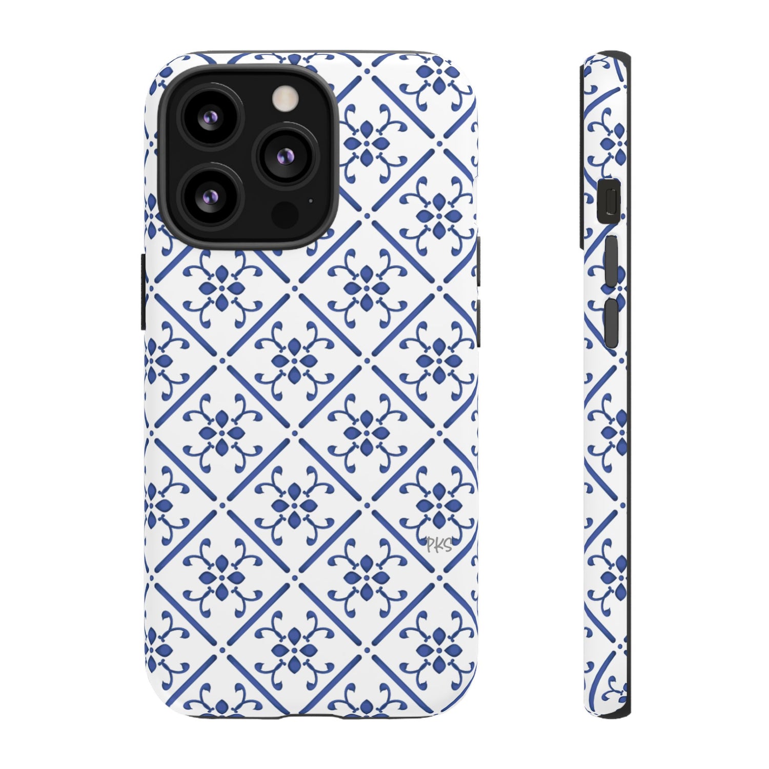 Mediterranean Blue Tile Tough Phone Case