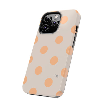 Peaches and Cream Polka Dot Celebration Tough Phone Cases