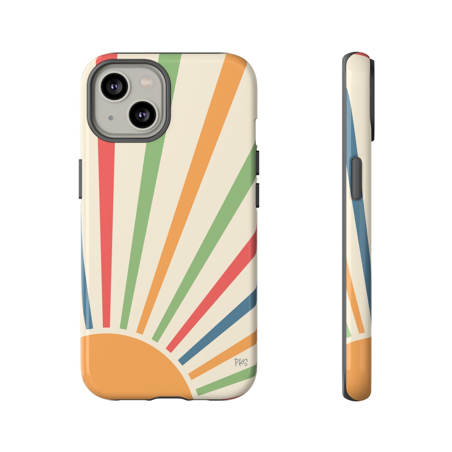 SunSpray Phone Case, Colorful~Retro Chic Style