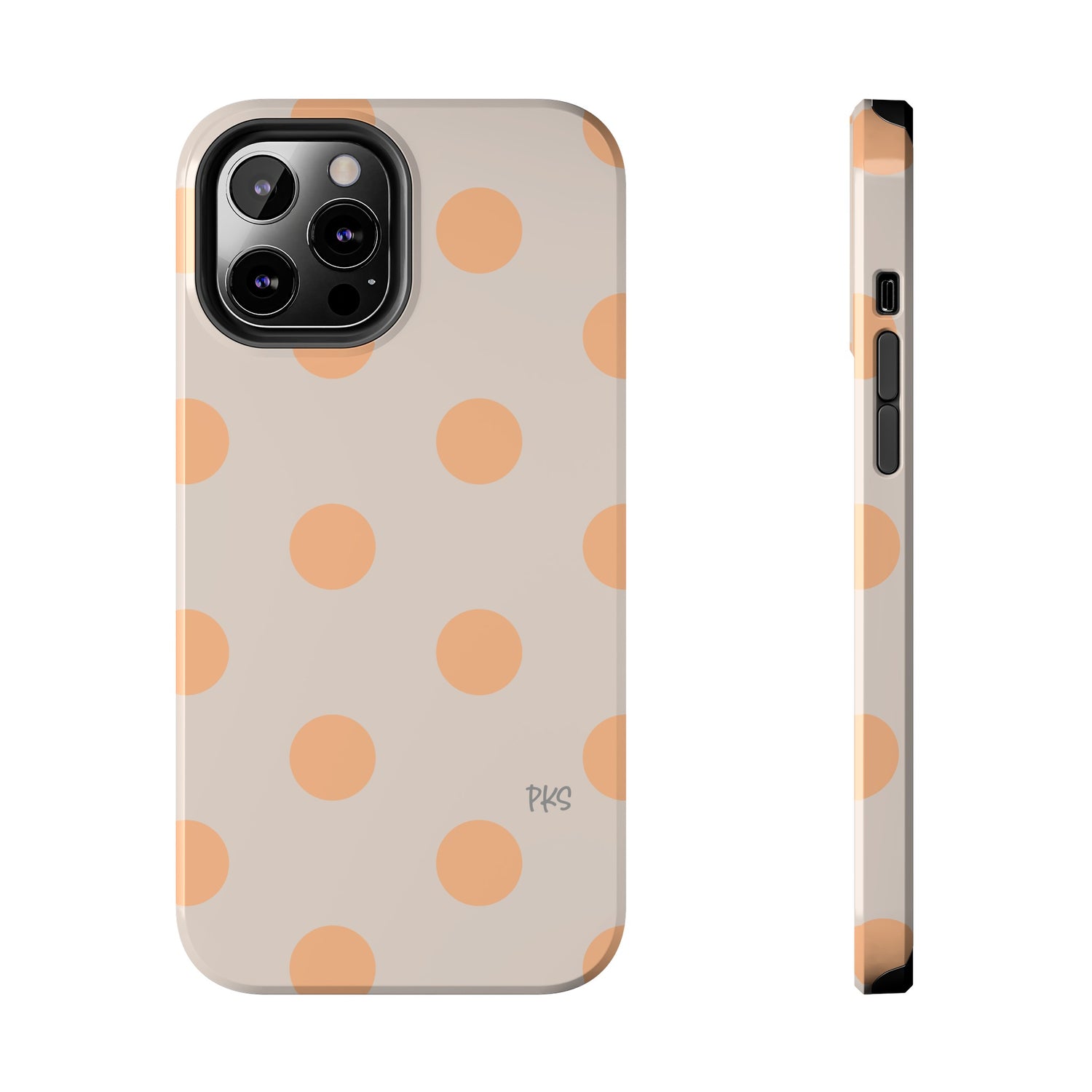 Peaches and Cream Polka Dot Celebration Tough Phone Cases