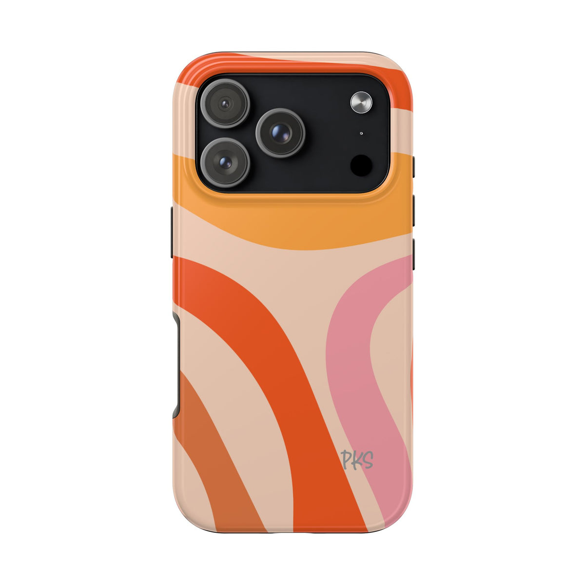 Slow Flow — Colorful Abstract Curves Protective Cover