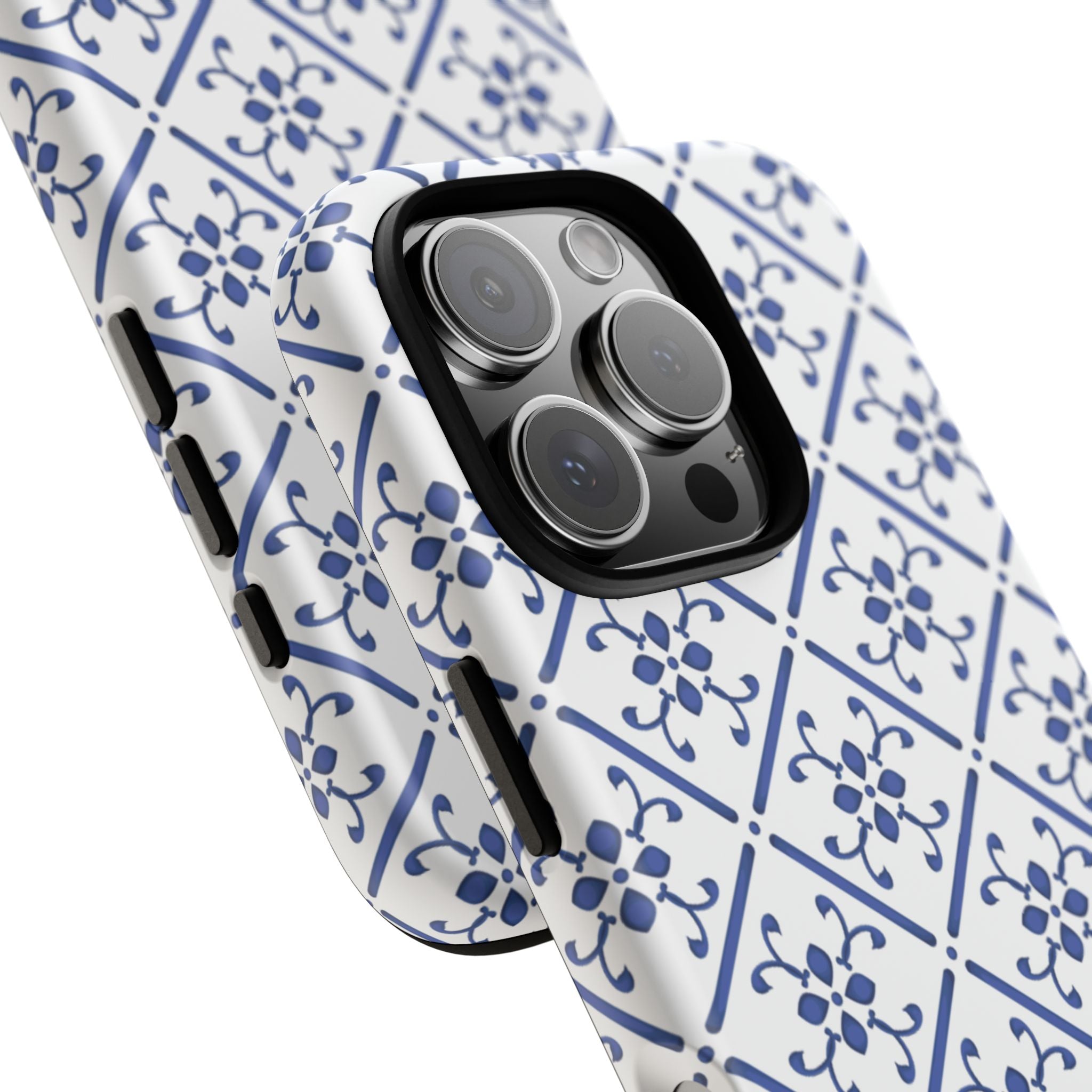 Mediterranean Blue Tile Tough Phone Case