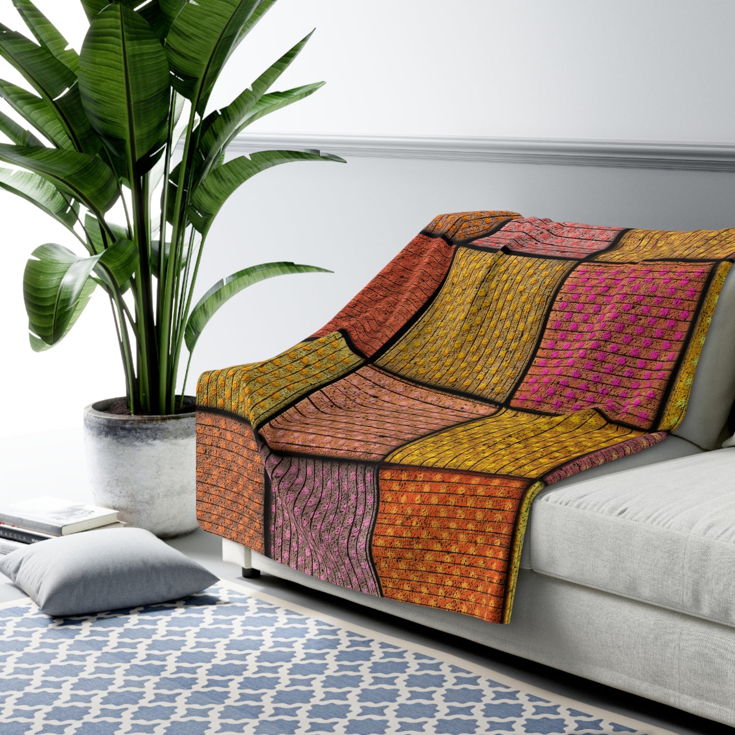 Autumn Hugs Sherpa Fleece Blanket