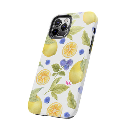 Limoni in Blu Tough Phone Cases