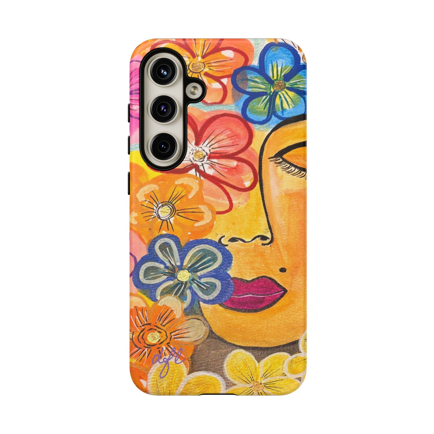 La Tour Collections Presents Allegrah - A Colorful Floral Tough Phone Case - The ULTIMATE Protection for your Phone