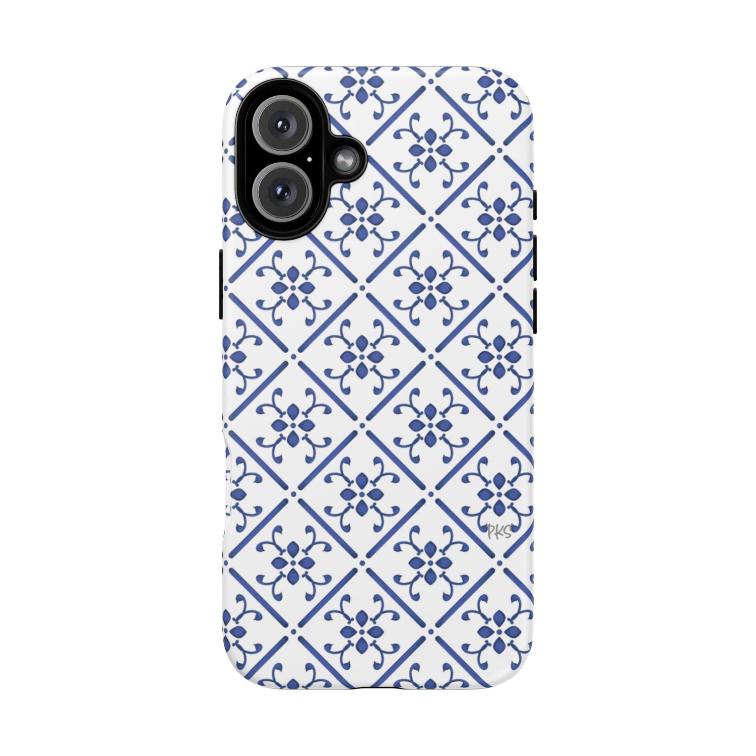 Mediterranean Blue Tile Tough Phone Case