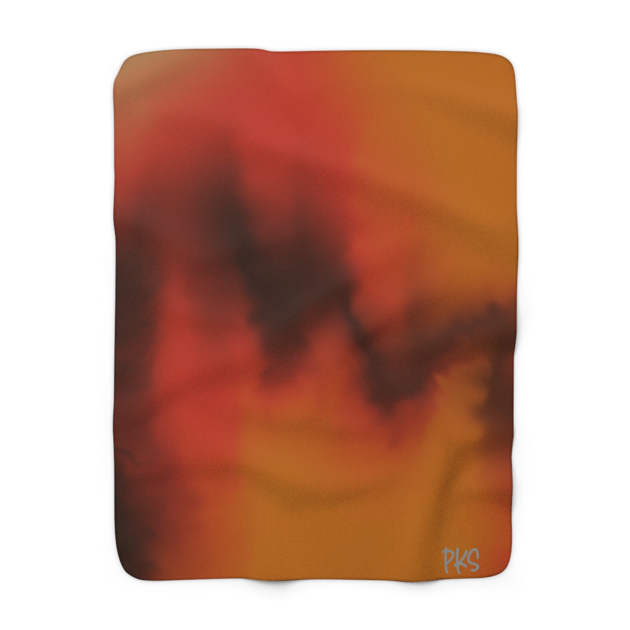 Autumn Fire Sherpa Fleece Blanket